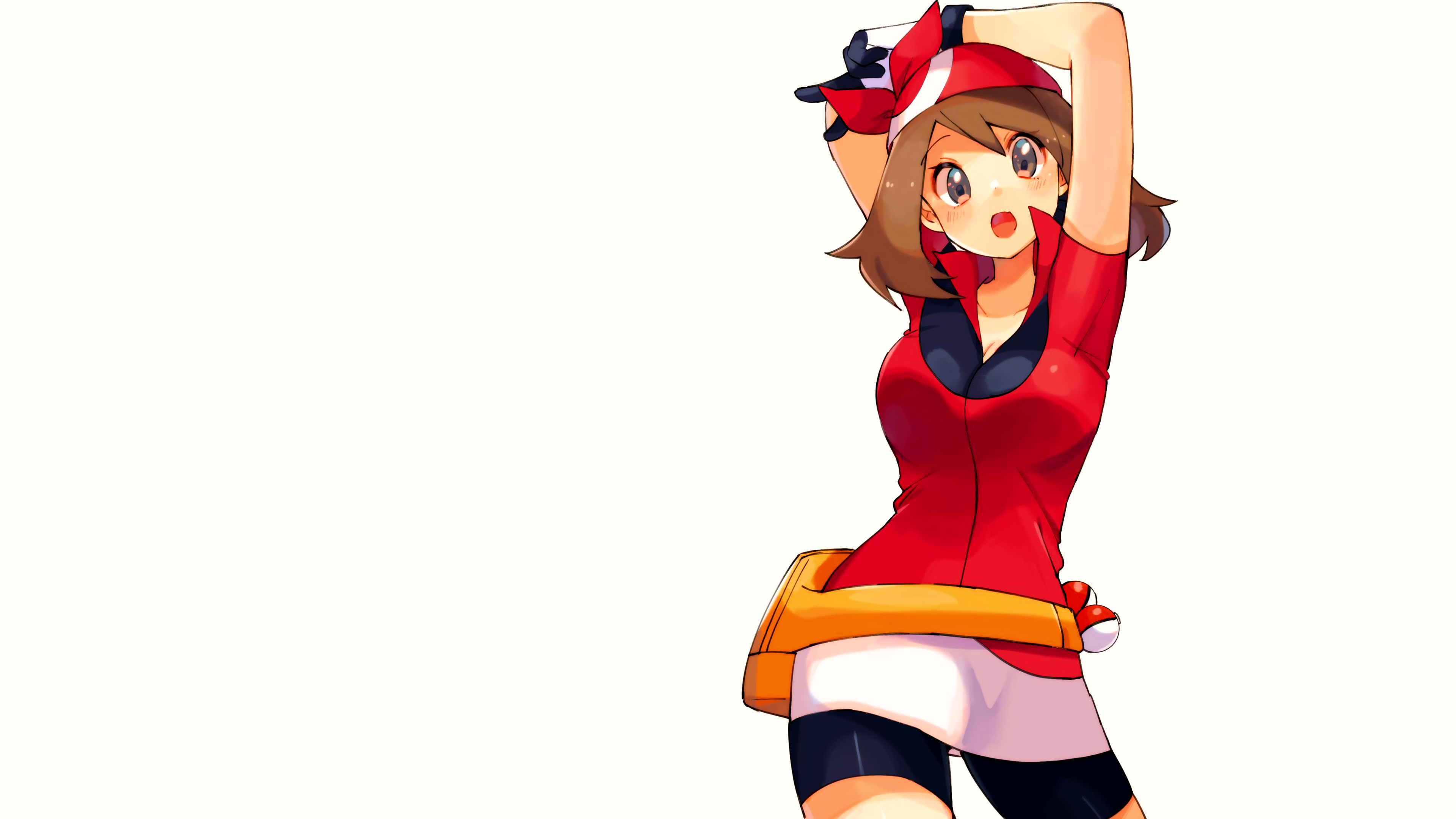 May from Pokémon with Poke Balls HD Wallpaper