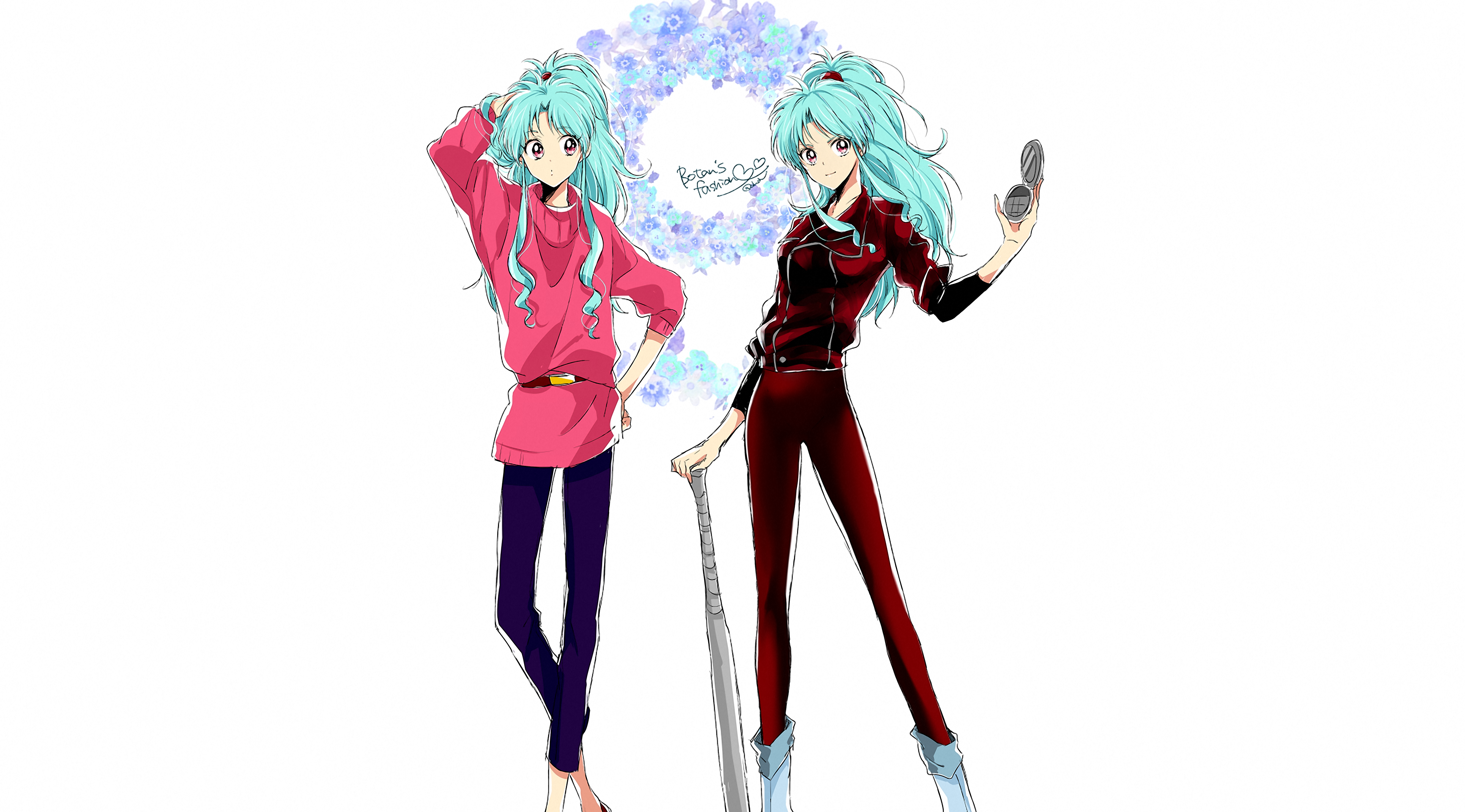 Yu Yu Hakusho characters with cyan hair HD Wallpaper