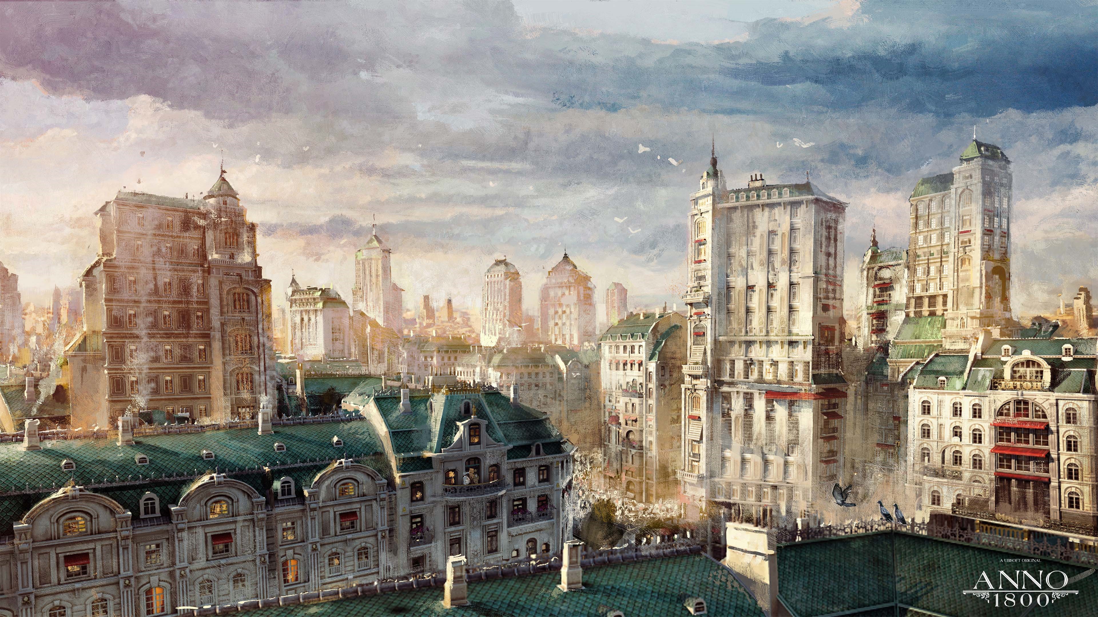 Anno 1800 Cityscape Concept Art HD Wallpaper