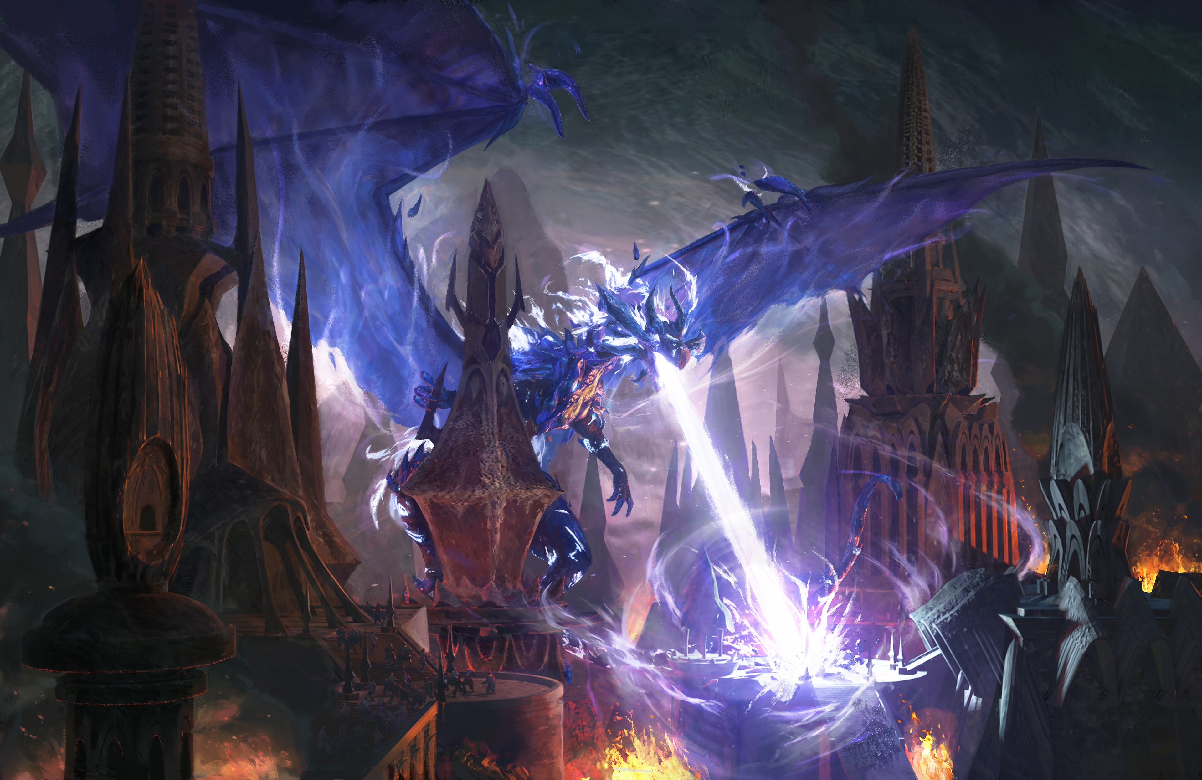 4K Dragon Fantasy Art HD Wallpaper