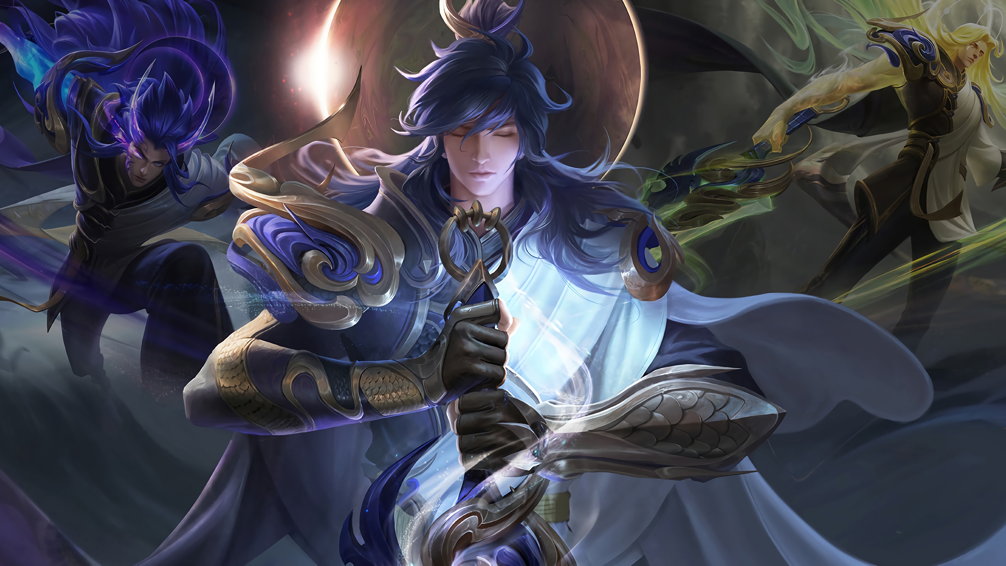 4K Honor of Kings Heroes with Swords HD Wallpaper