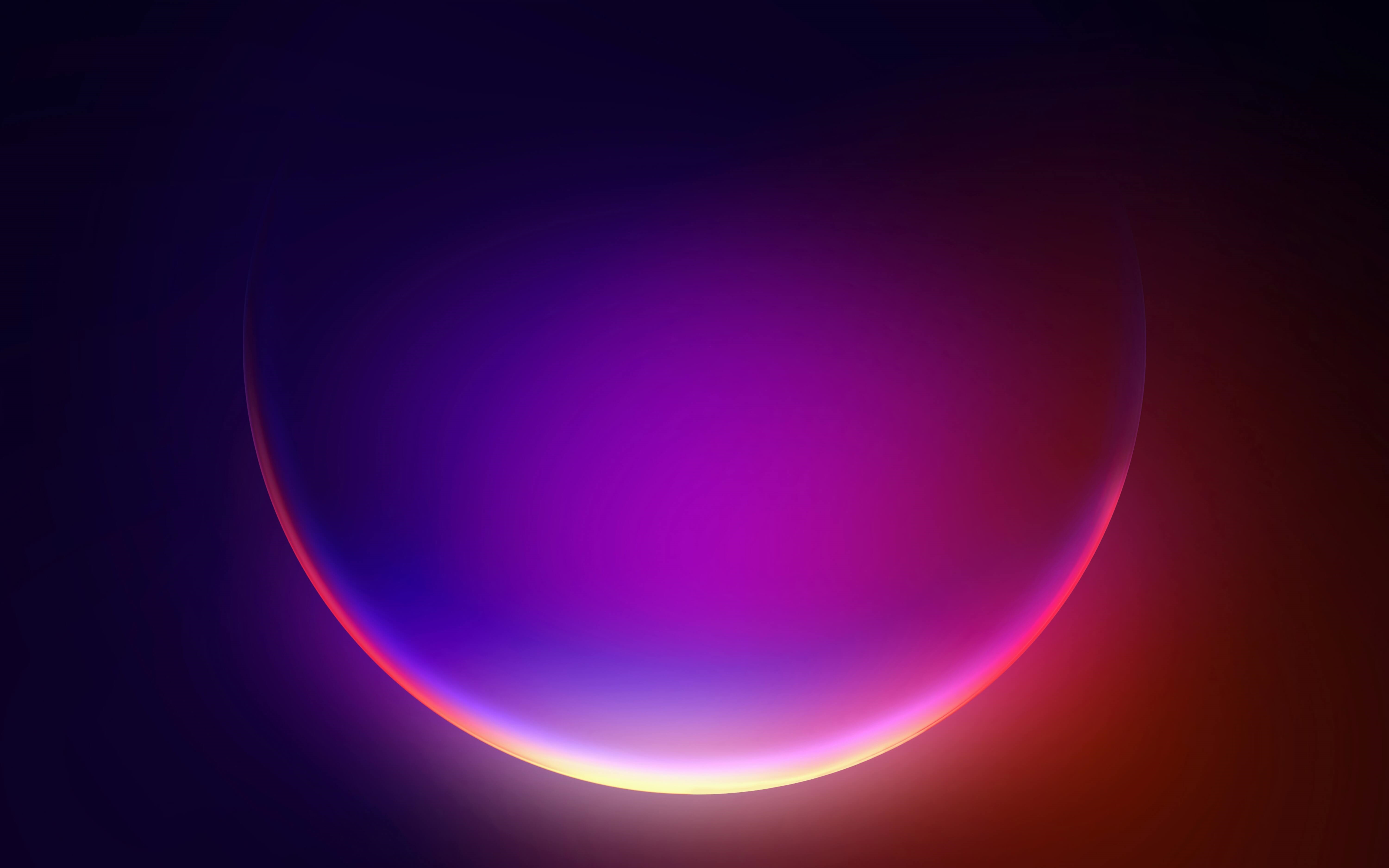 Windows 11 4K Abstract Neon Light HD Wallpaper