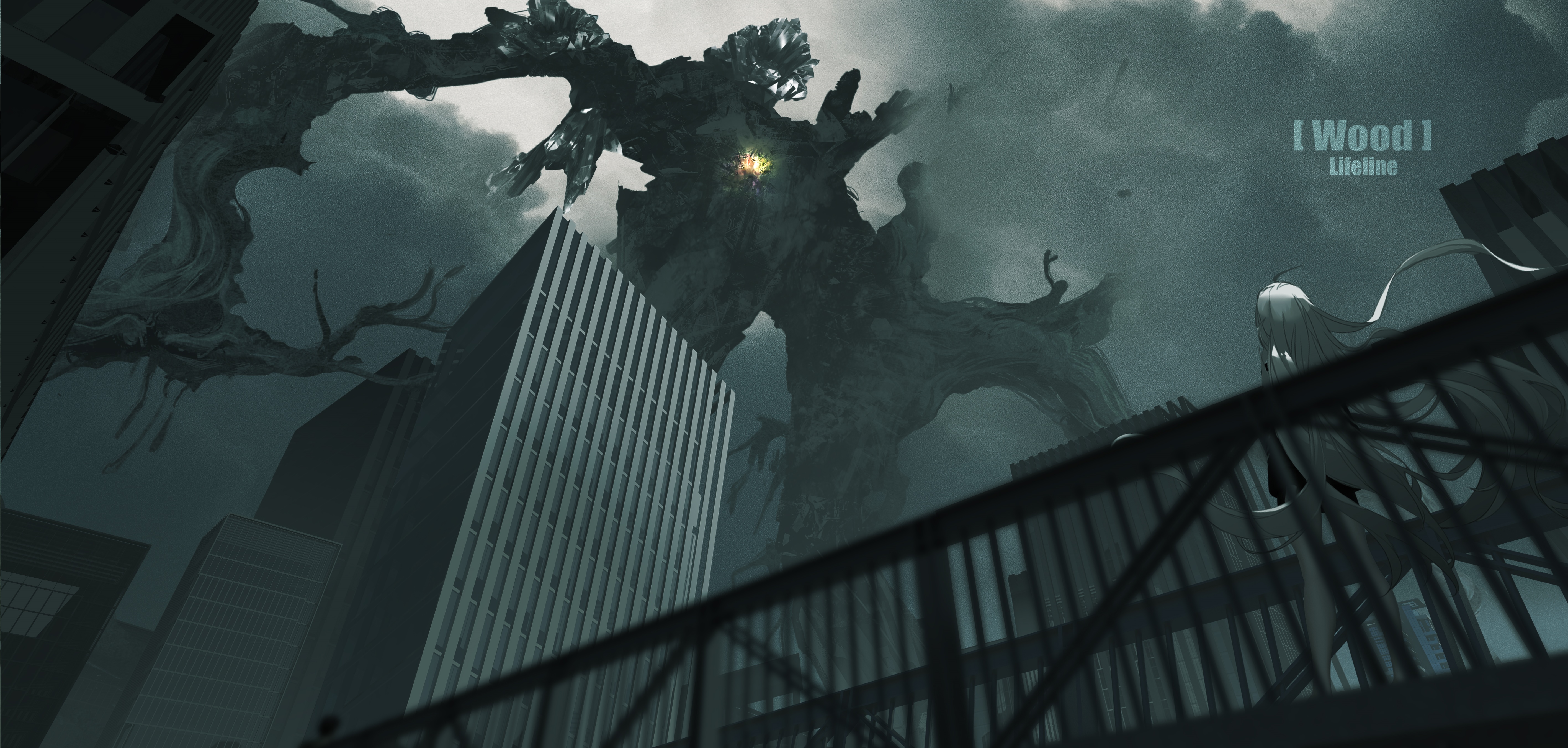 4K Lifeline Wood Monster in City HD Wallpaper