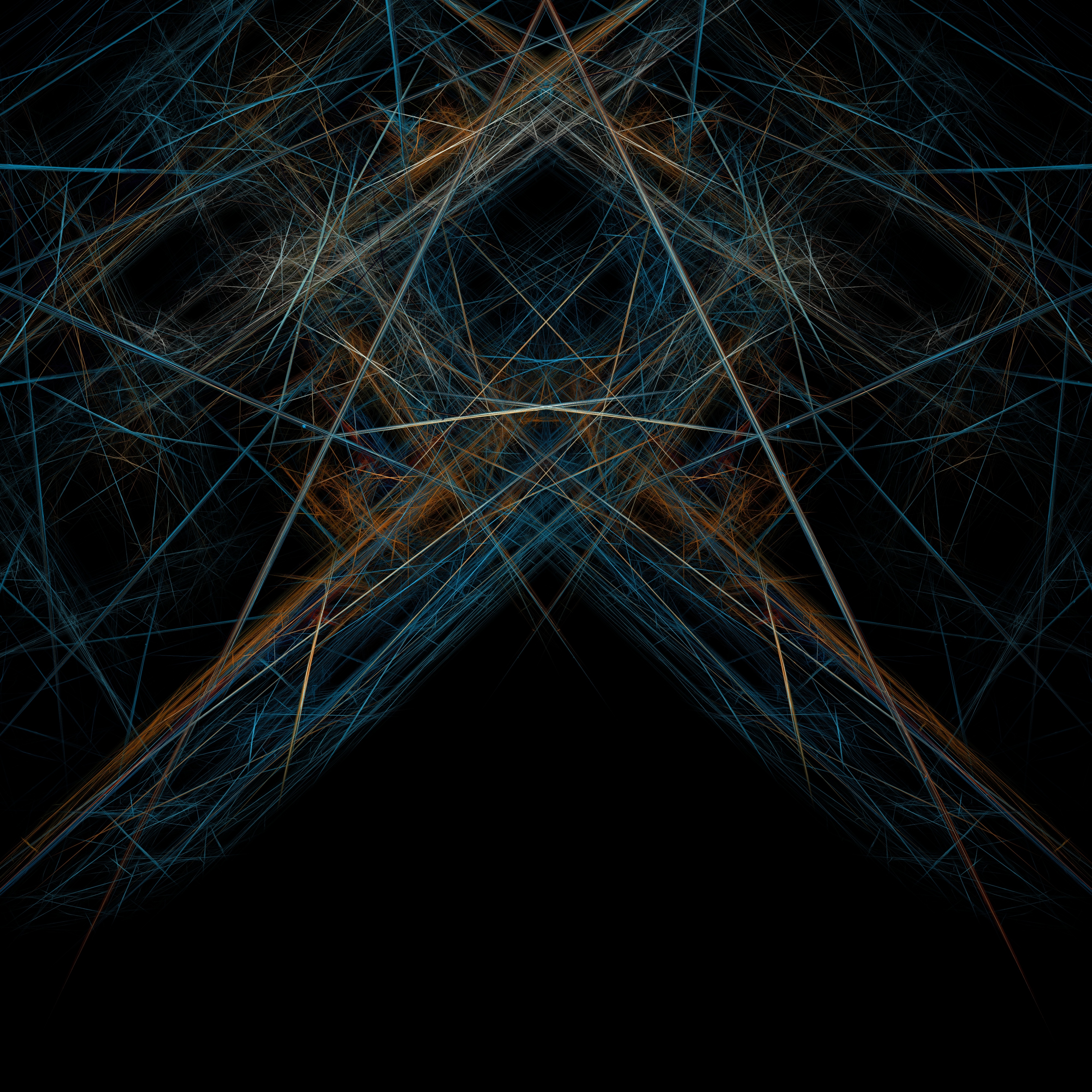 Abstract fractal flame with symmetry and energy field HD Wallpaper