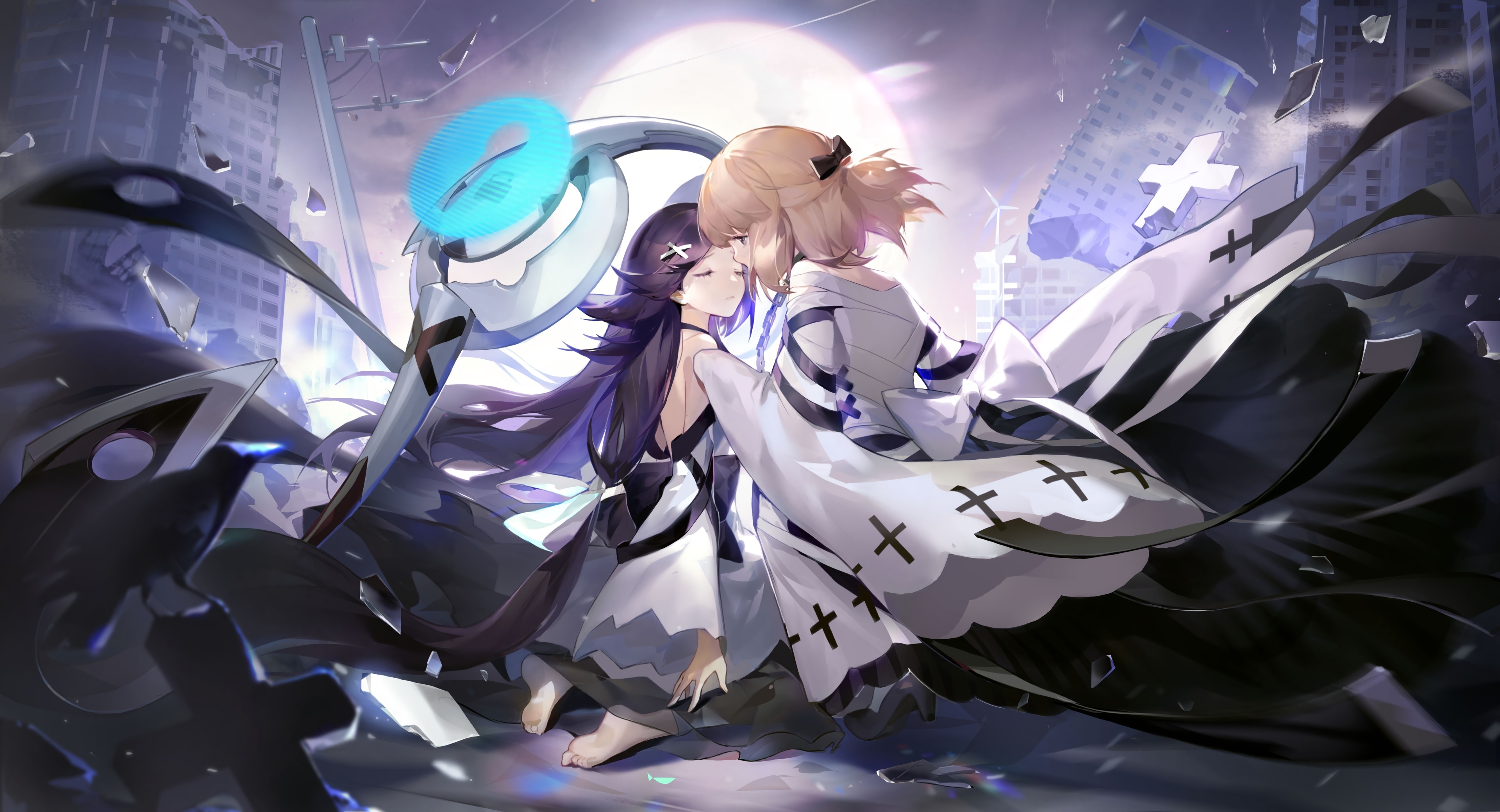 4K Ruo Gan Zhua and companion in ruins HD Wallpaper