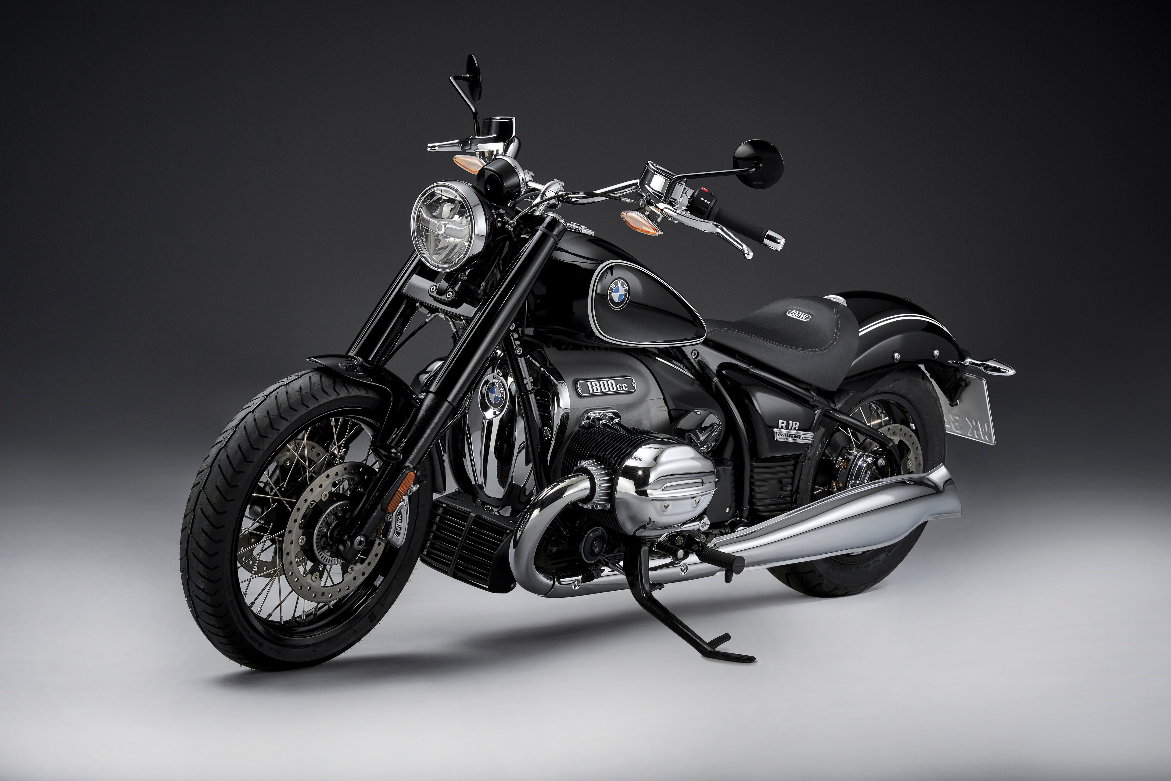 Black BMW R 18 Motorcycle HD Wallpaper