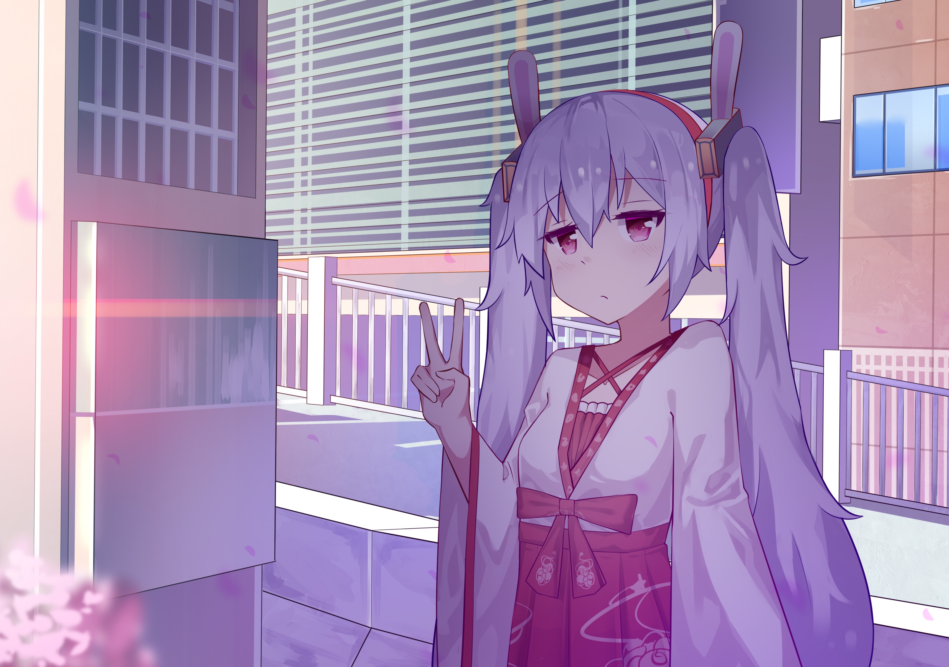 Laffey from Azur Lane in a kimono HD Wallpaper
