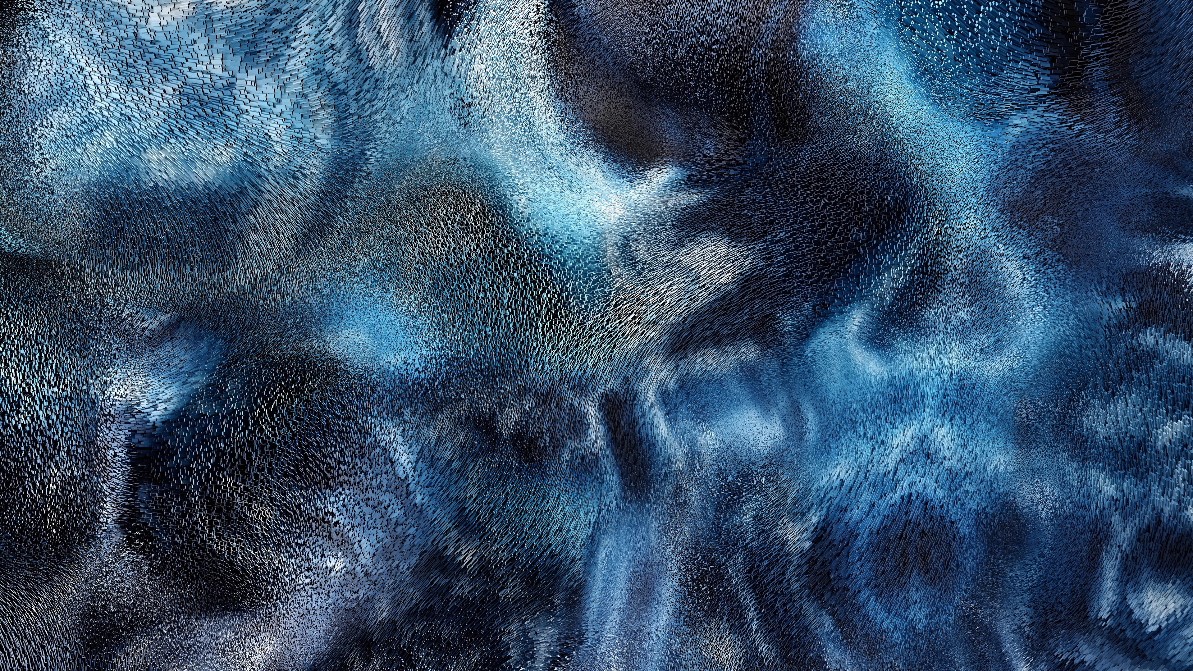 4K abstract blue textured surface HD Wallpaper