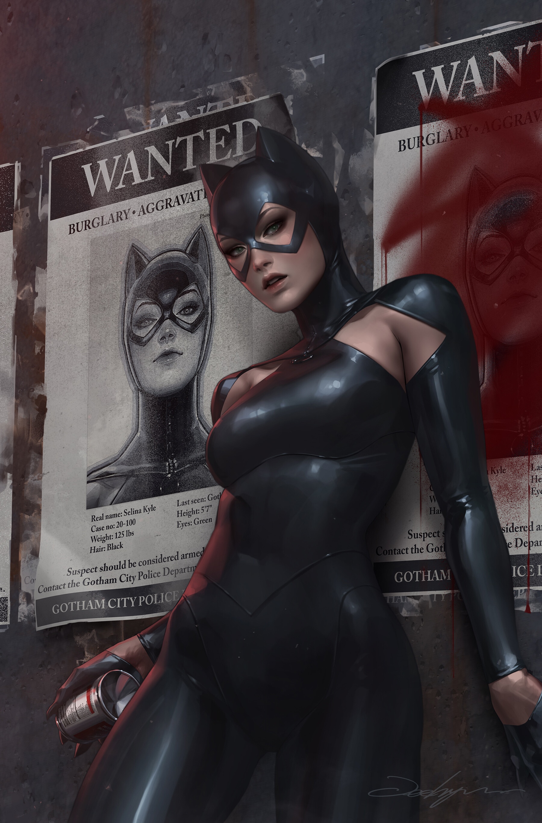Catwoman (Selina Kyle) Wanted Posters HD Phone Wallpaper