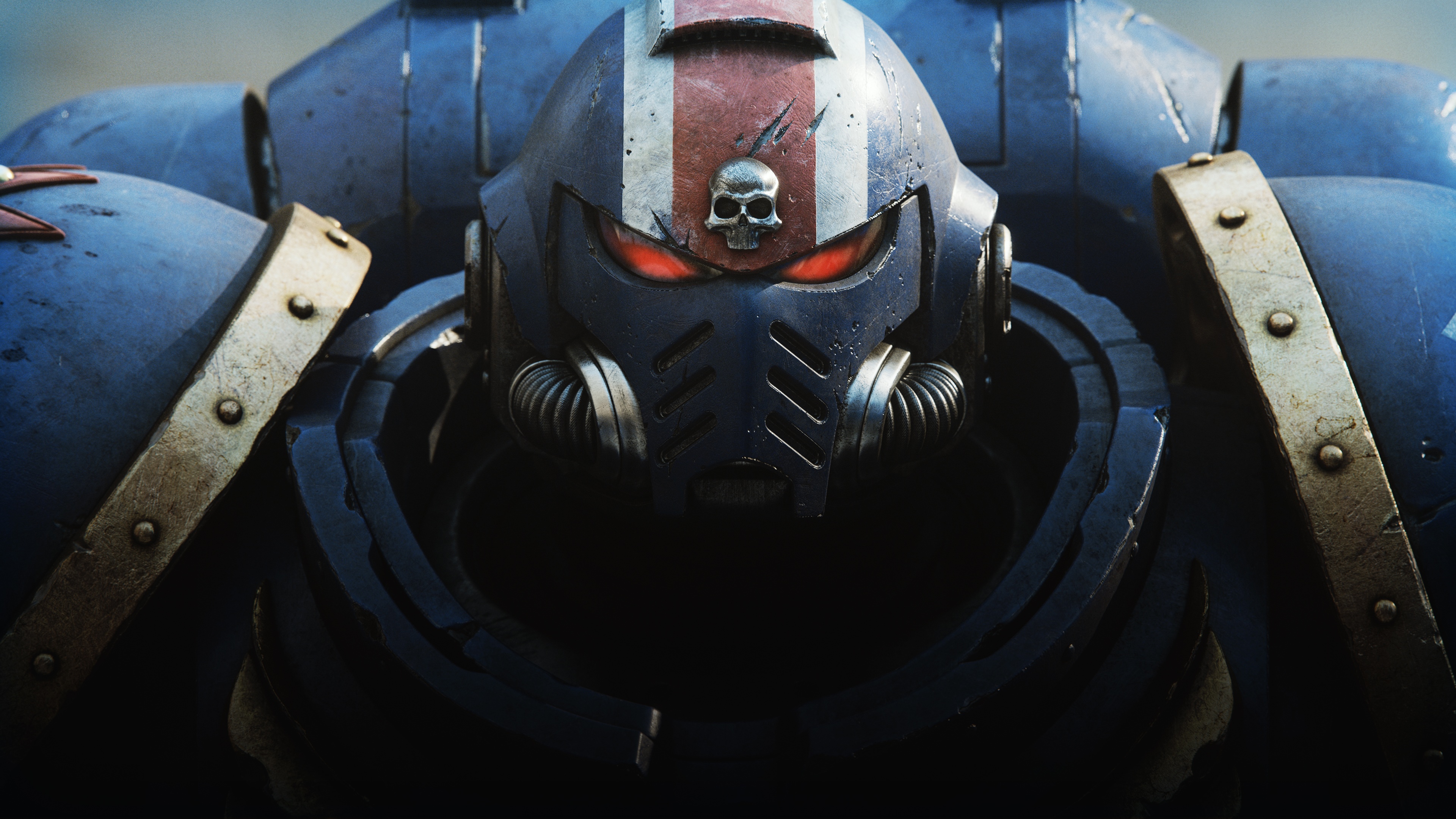 4K Warhammer 40,000 Ultramarines Space Marine HD Wallpaper