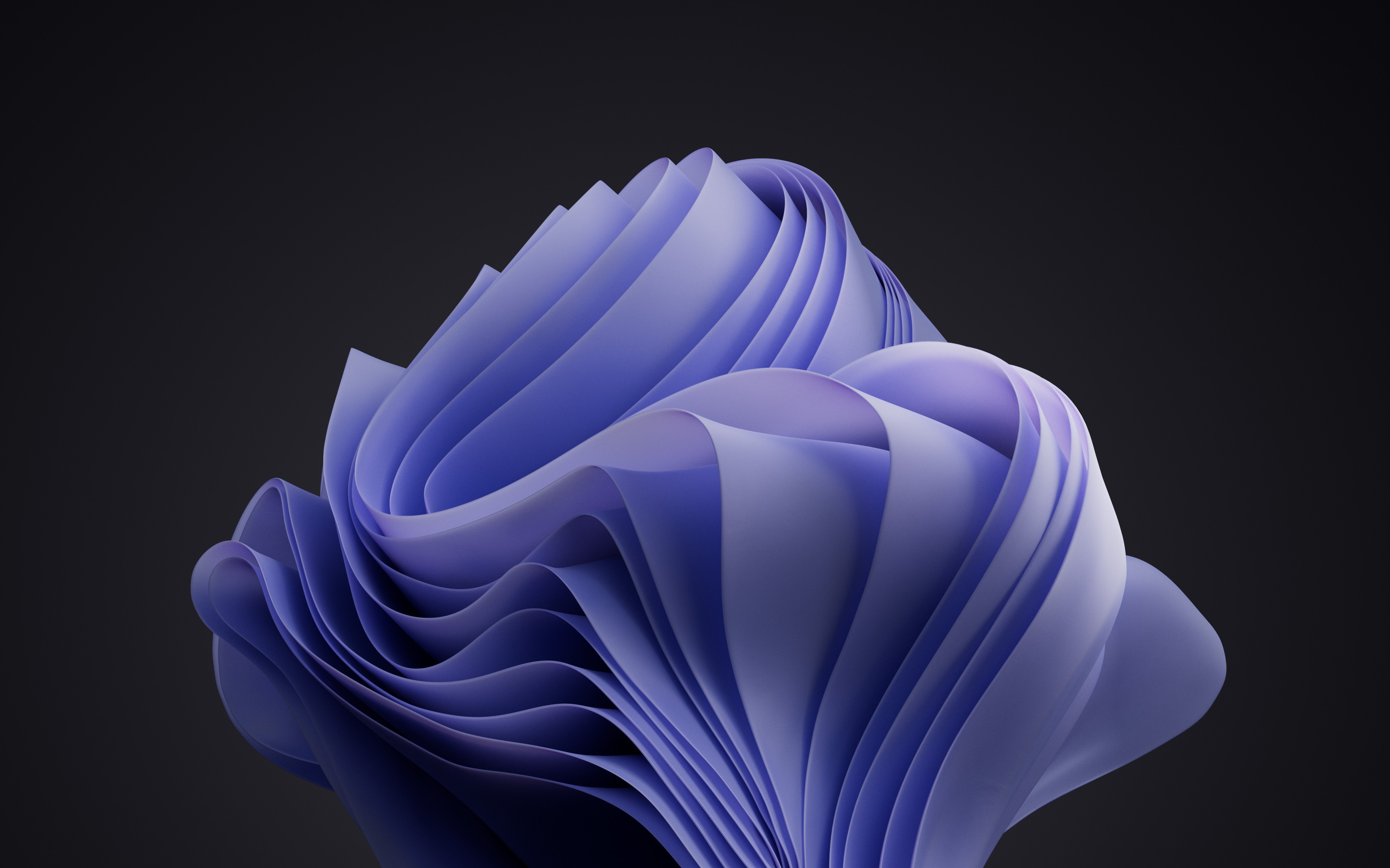 Windows 11 4K Abstract Purple Swirl HD Wallpaper