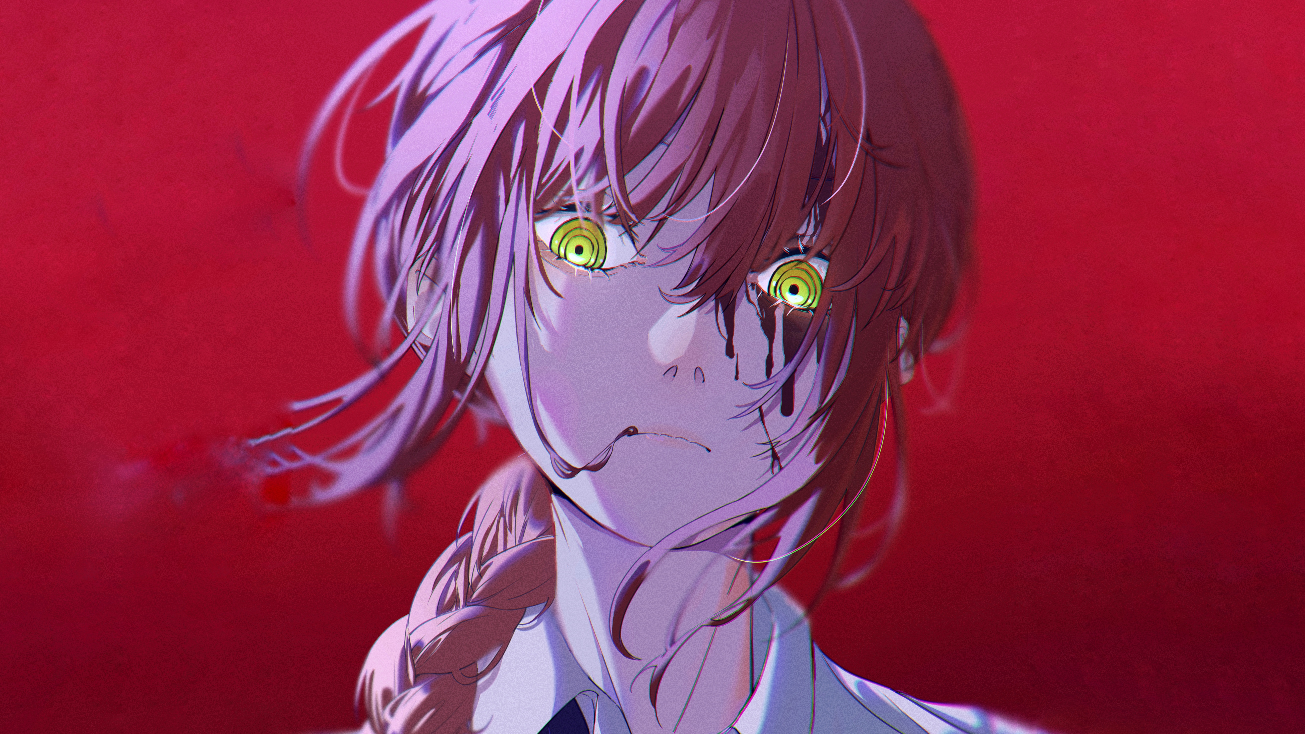Chainsaw Man Makima with blood HD Wallpaper