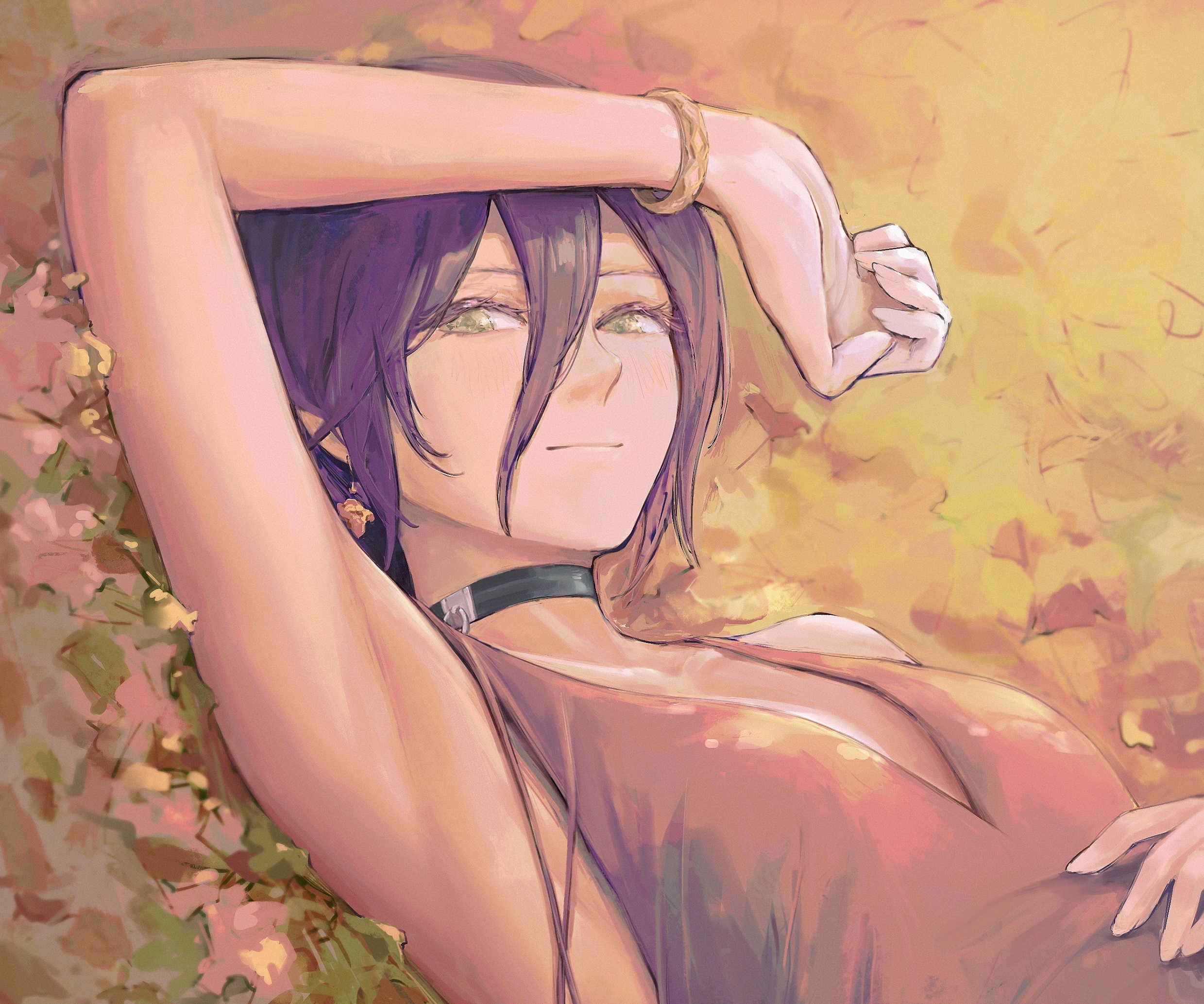 Reze from Chainsaw Man lying down HD Wallpaper
