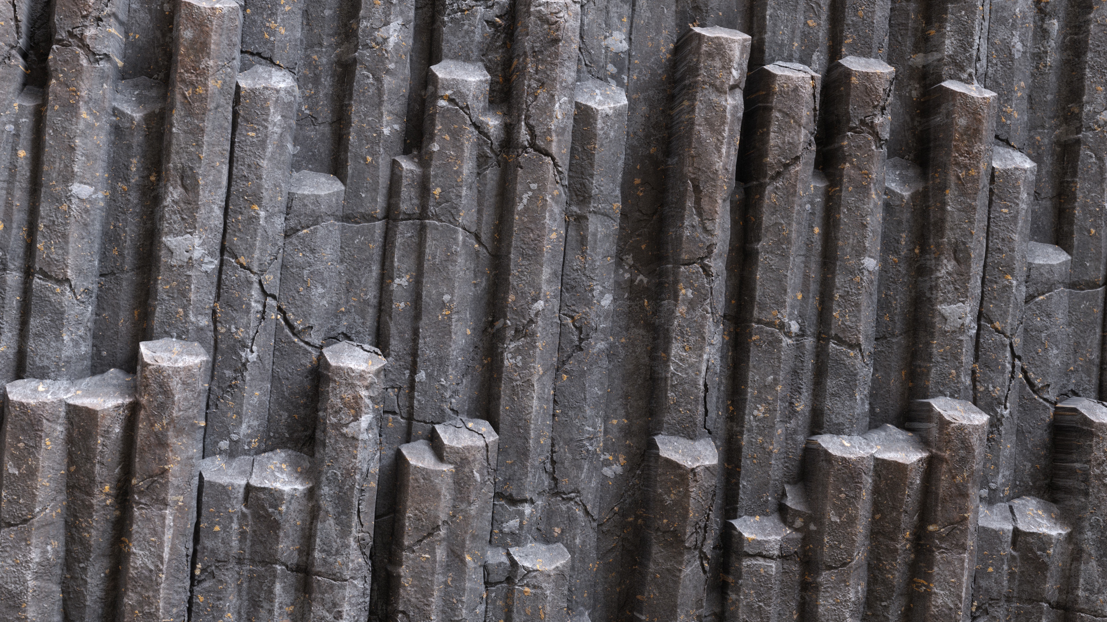 4K Basalt Columns in Nature HD Wallpaper