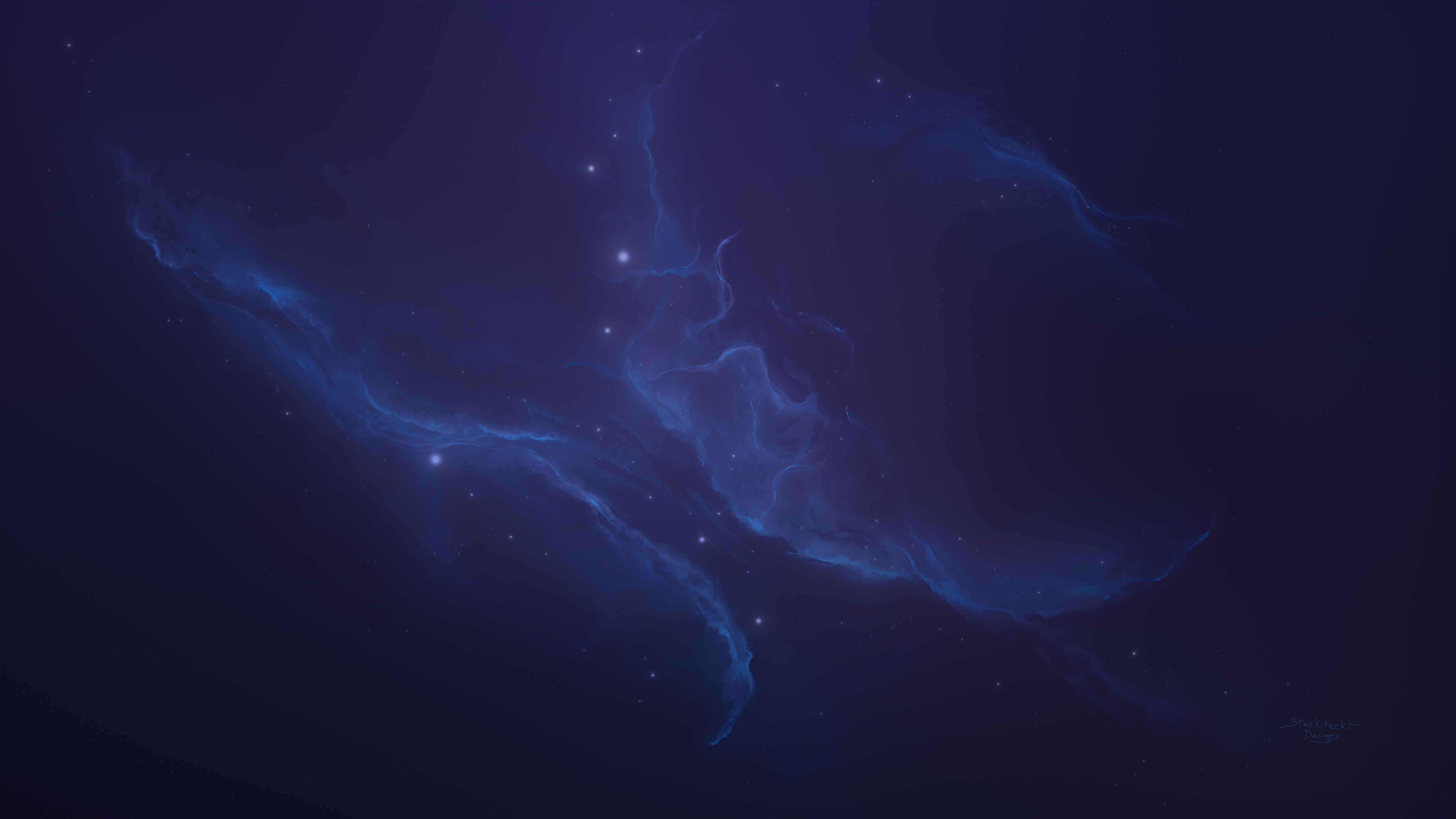 4K Nebula and Stars by Starkiteckt HD Wallpaper