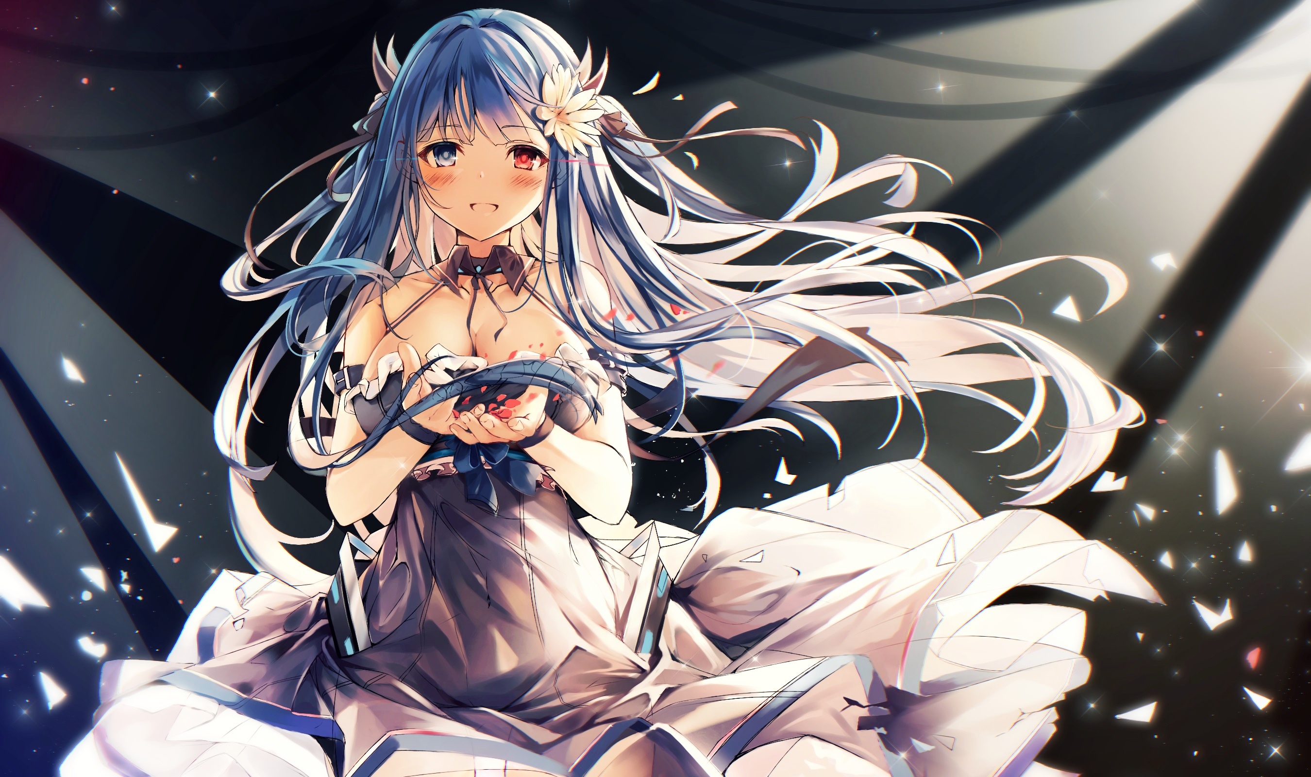 Ibuki from Azur Lane in a white dress HD Wallpaper
