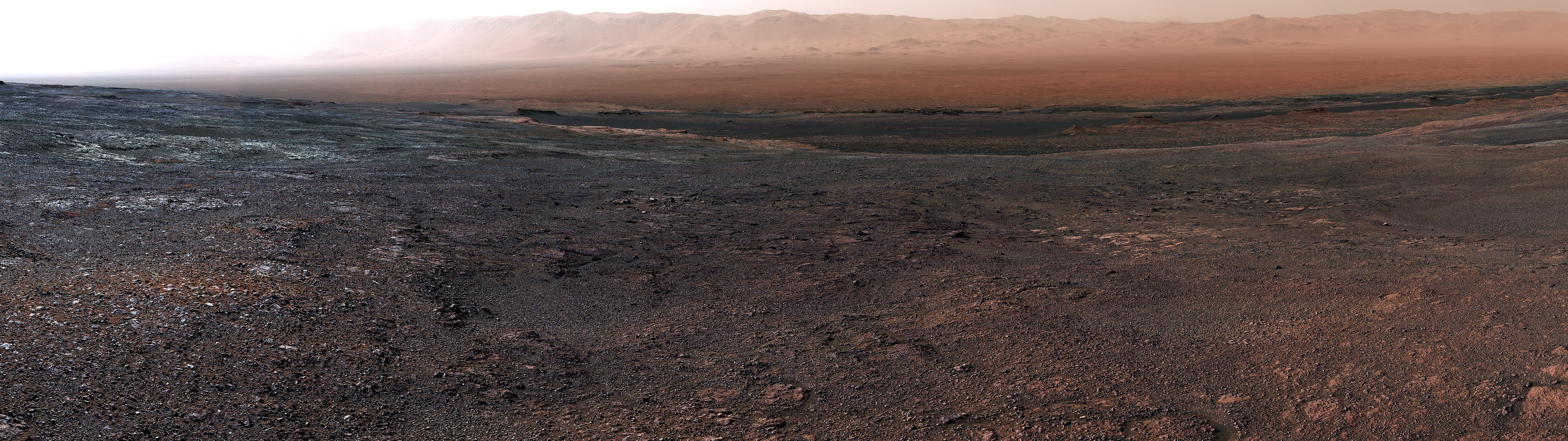 4K Ultrawide Panorama of Mars Landscape HD Wallpaper