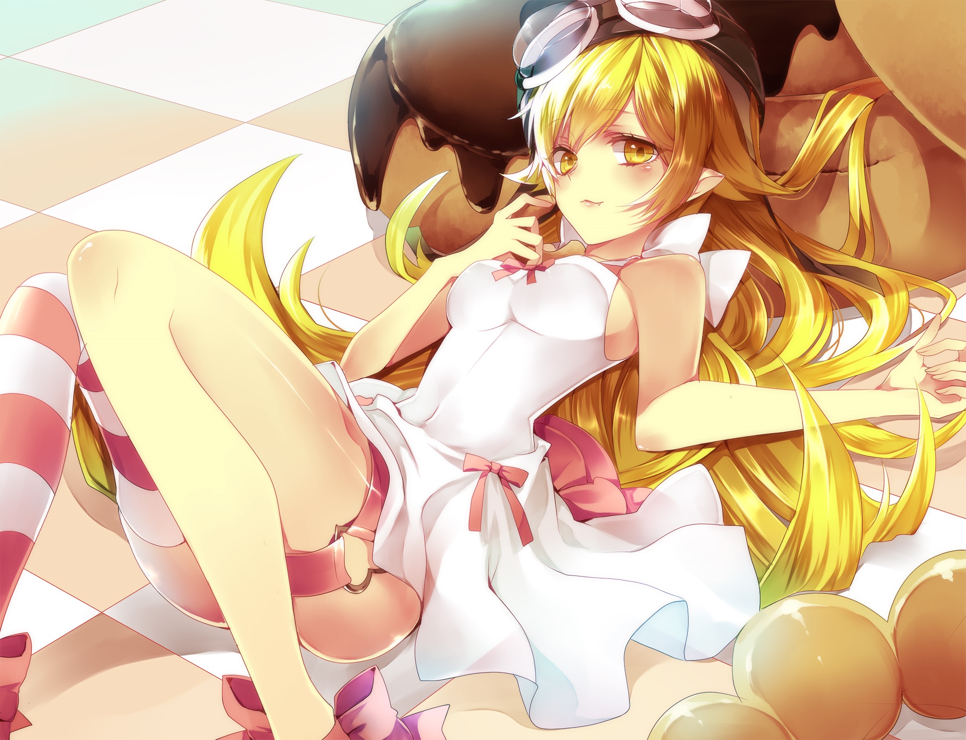Oshino Shinobu from Monogatari Series HD Wallpaper