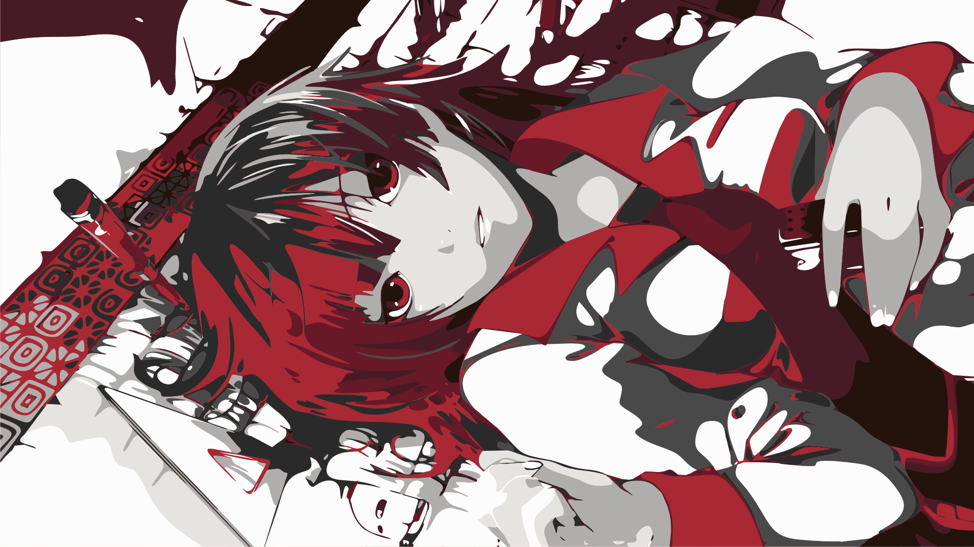Senjougahara Hitagi from Monogatari Series HD Wallpaper