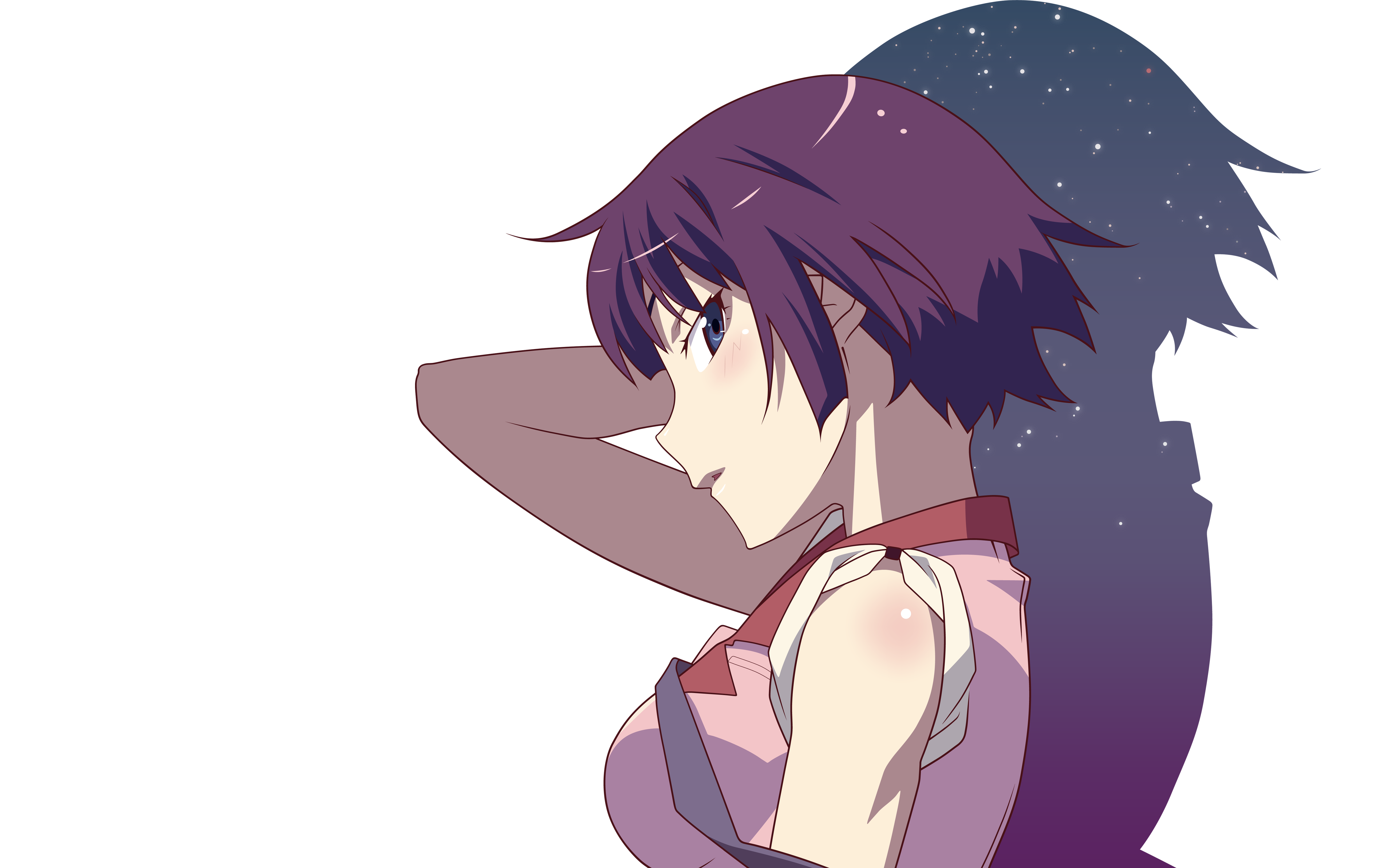 Senjougahara Hitagi from Monogatari Series HD Wallpaper