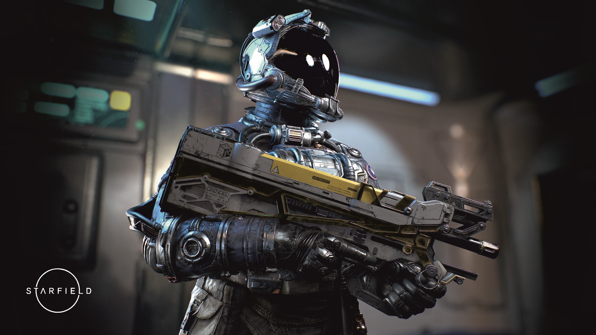 Starfield concept art of a soldier with a weapon HD Wallpaper