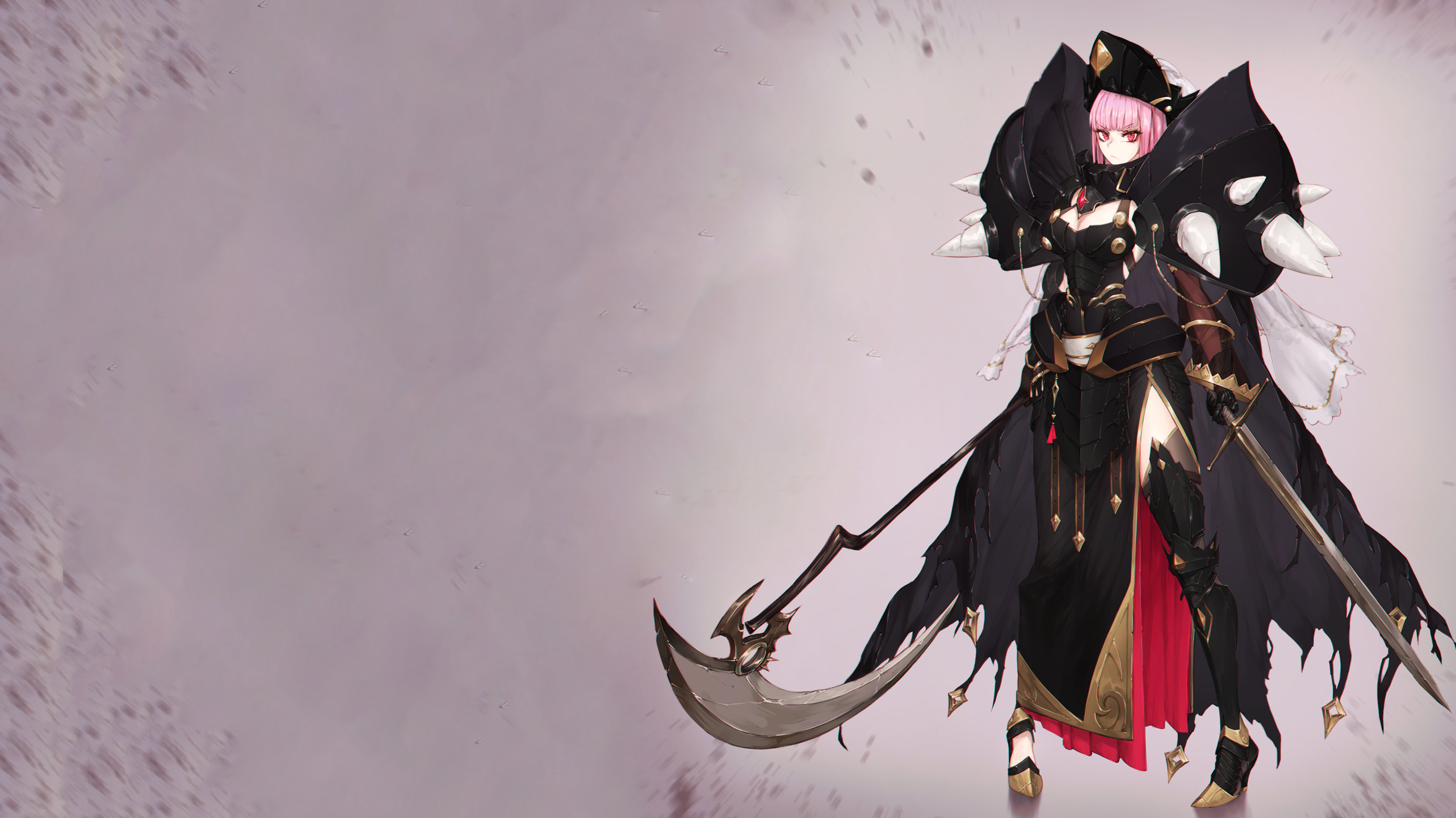 Mori Calliope with Scythe and Sword HD Wallpaper