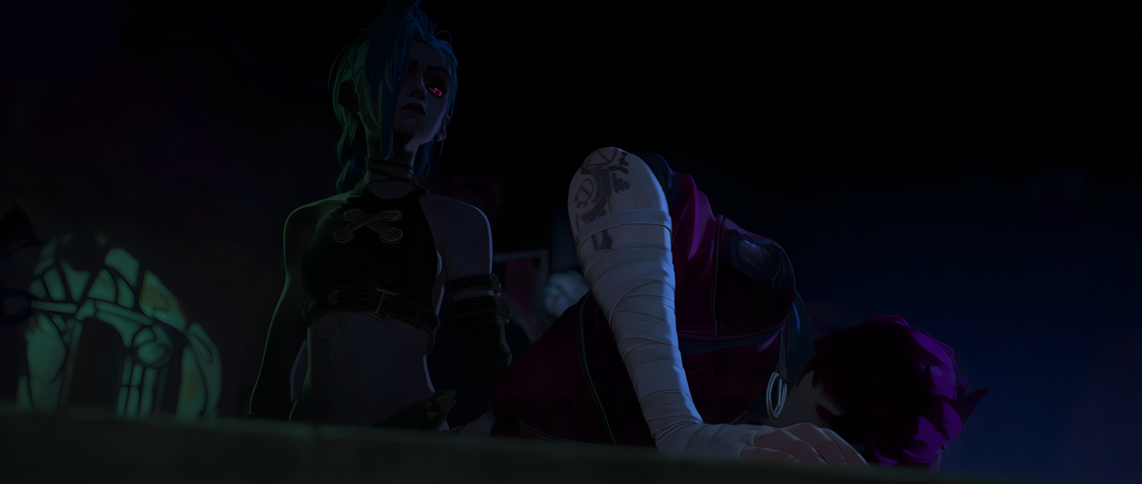 Jinx and Vi in Arcane HD Wallpaper