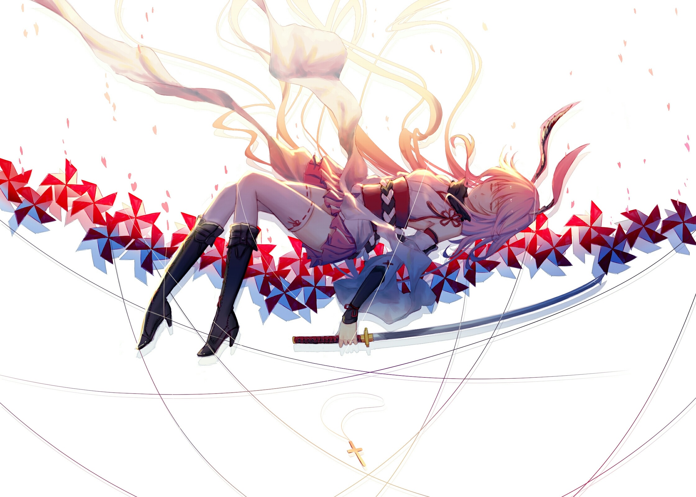 Honkai Impact 3rd Yae Sakura with Sword HD Wallpaper