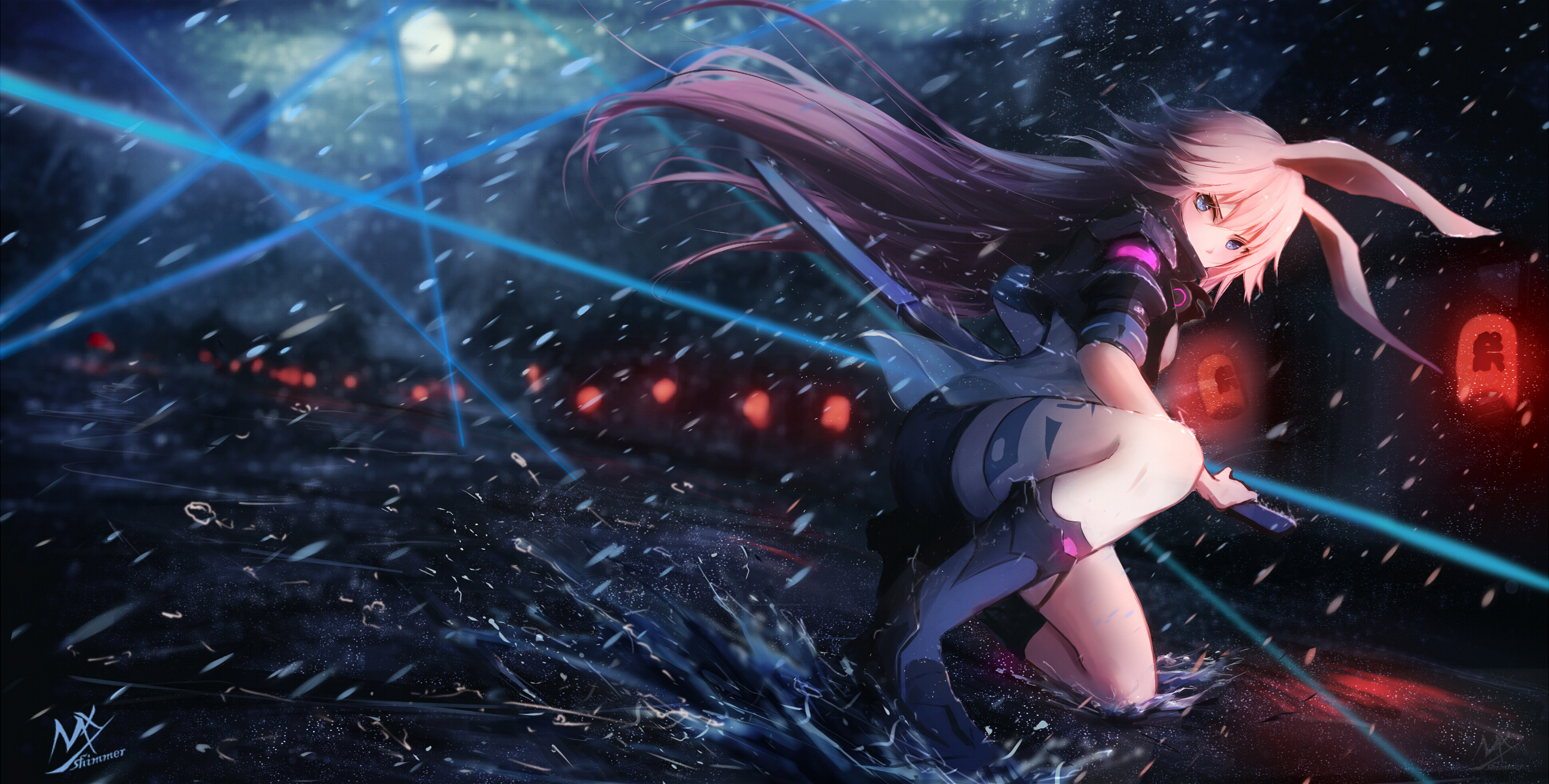 Yae Sakura from Honkai Impact 3rd in the snow HD Wallpaper