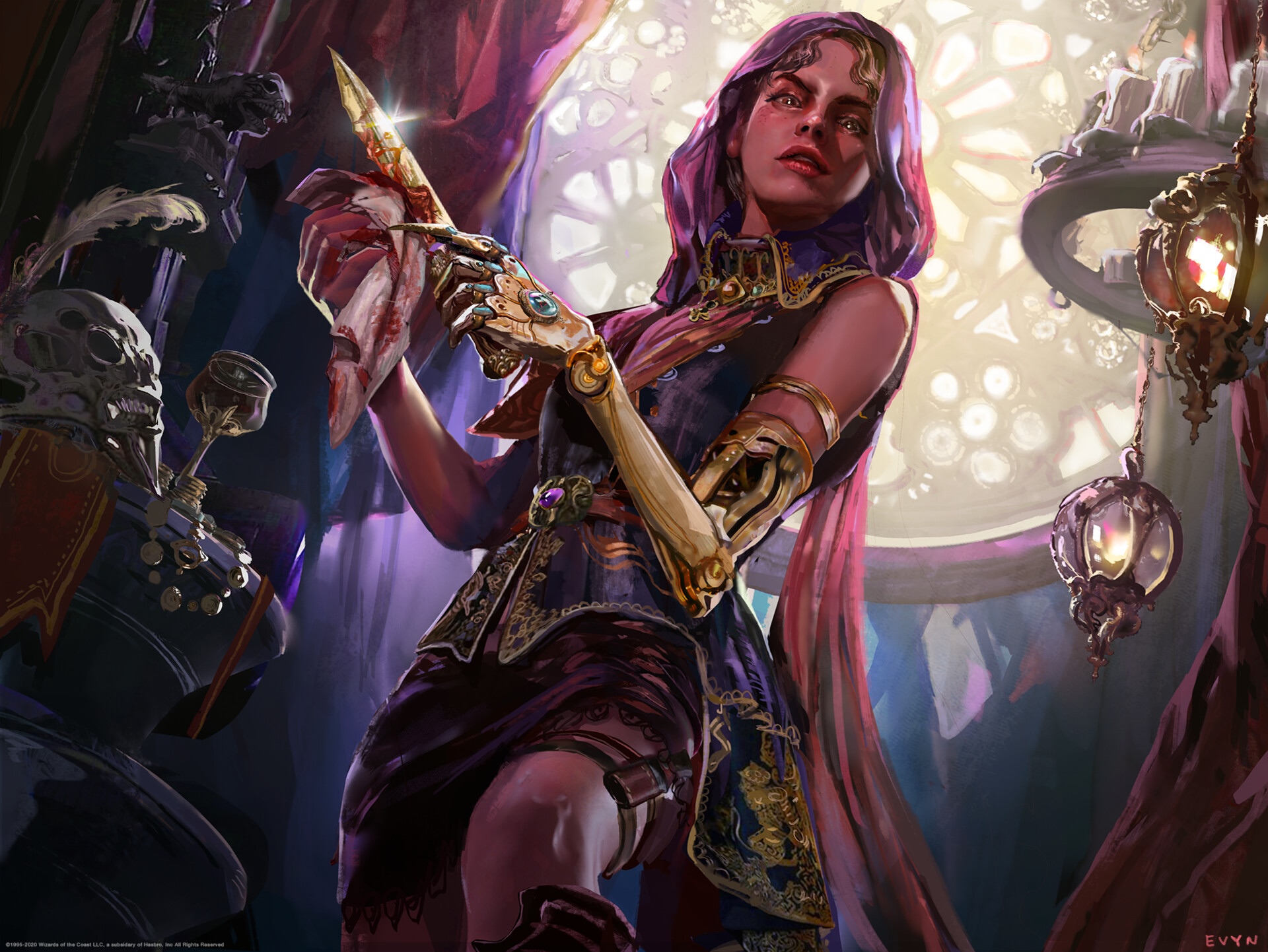 Magic: The Gathering Woman with Mechanical Arm HD Wallpaper