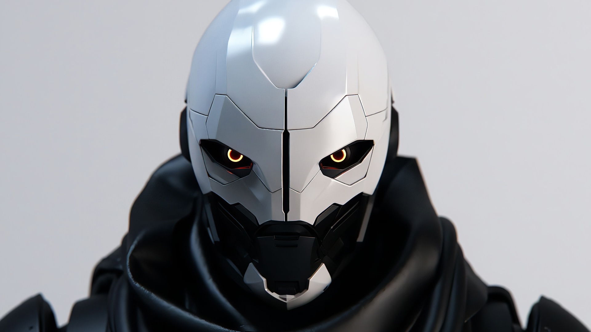 Destiny Robot with White and Black Armor HD Wallpaper
