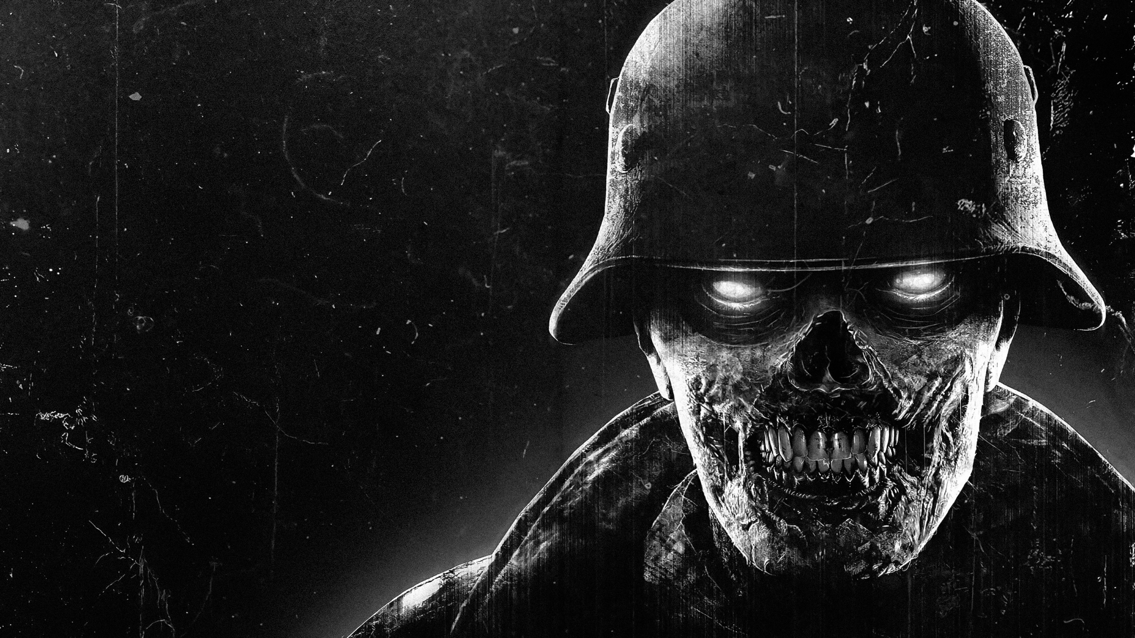 4K Zombie Army Trilogy Skull HD Wallpaper