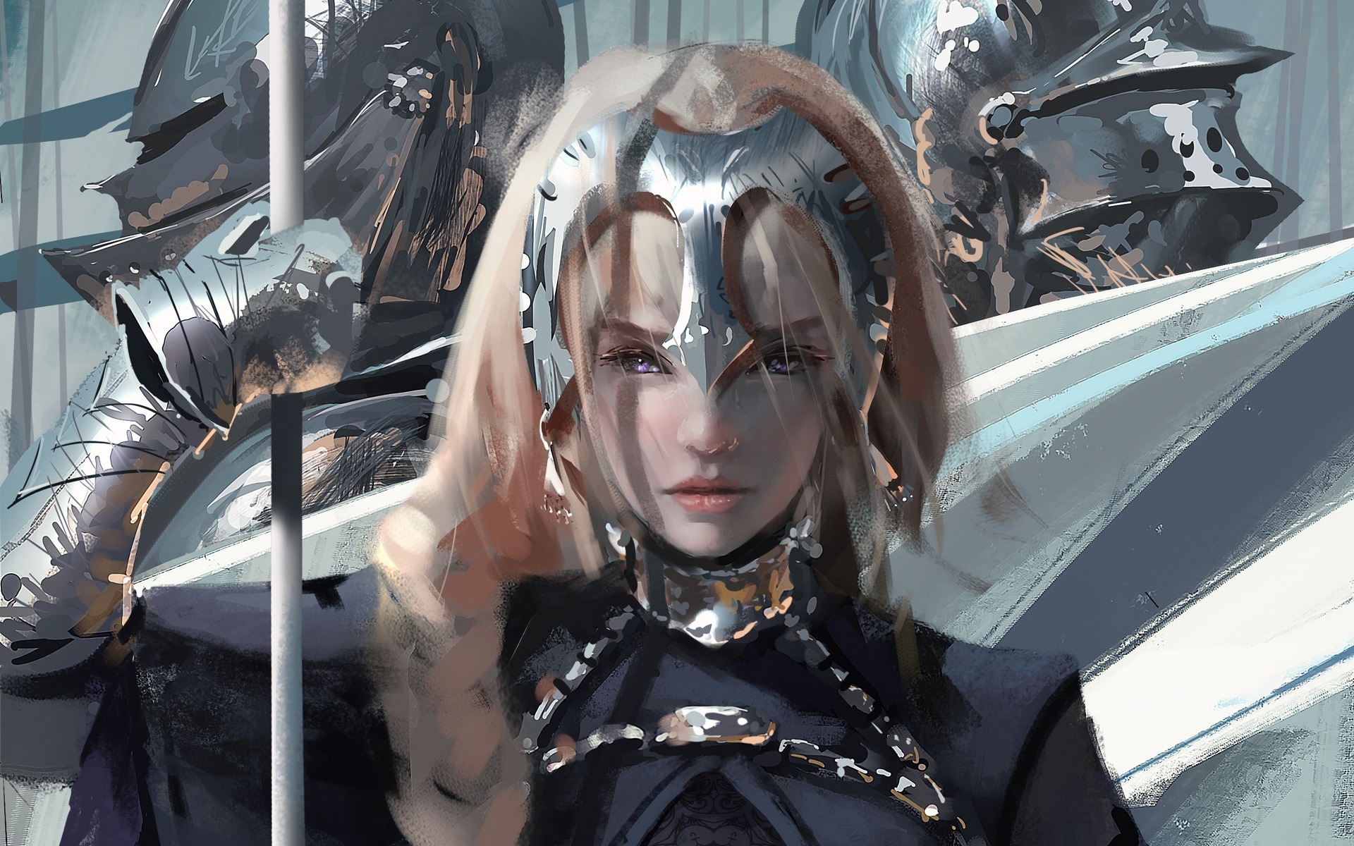 Jeanne d'Arc from Fate/Grand Order in armor HD Wallpaper