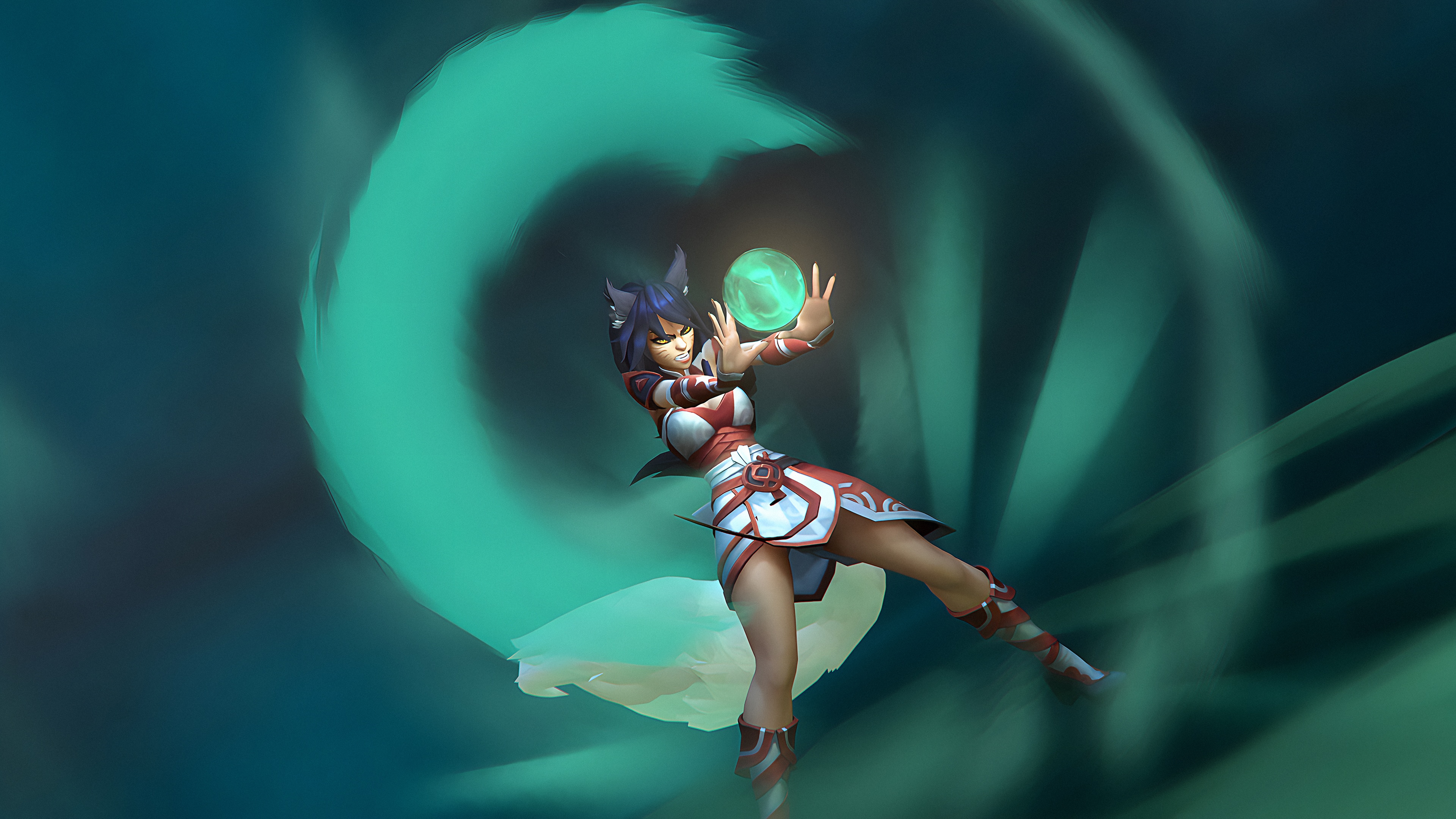 4K Ahri from League of Legends HD Wallpaper