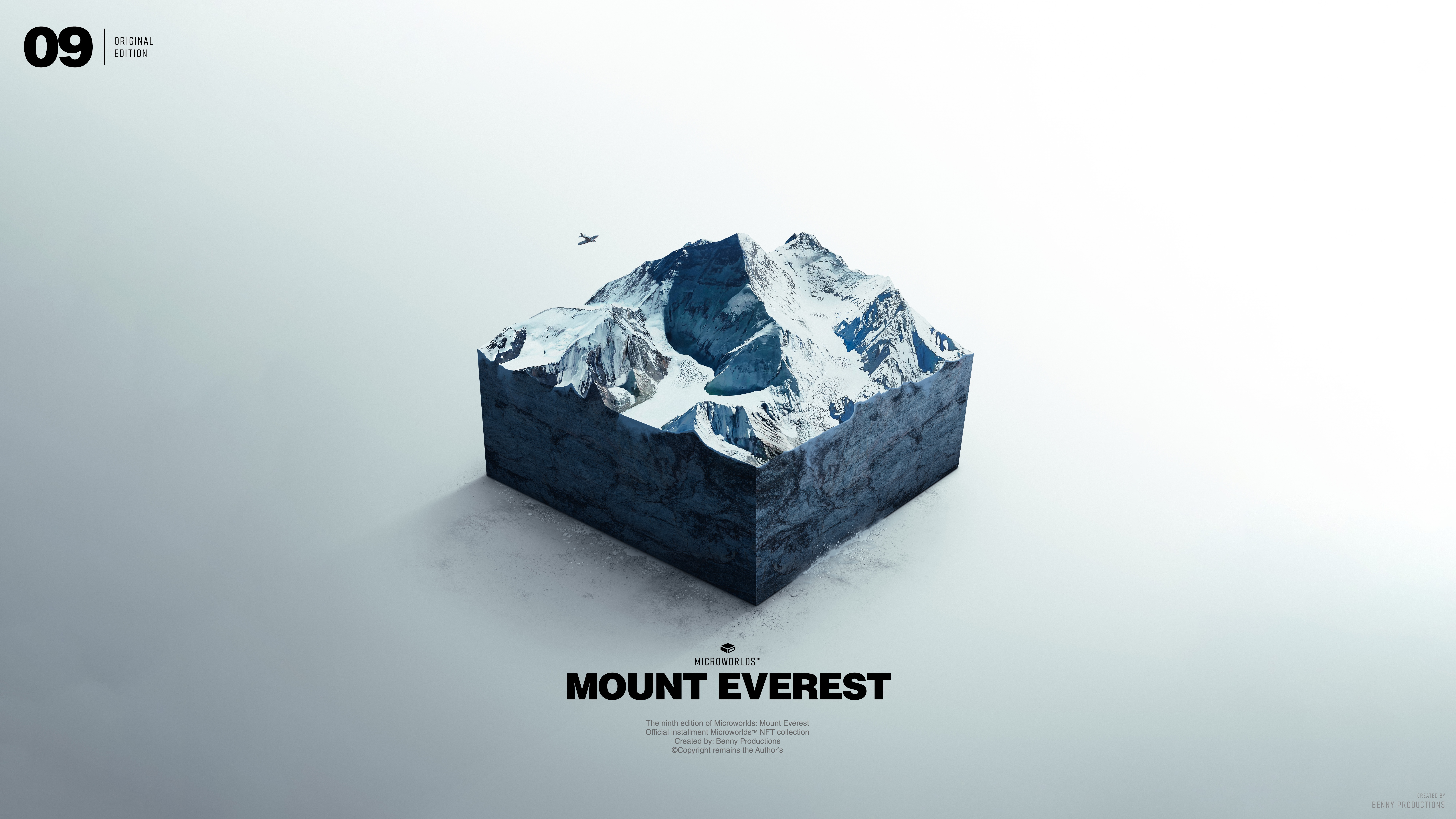 4K Mount Everest Microworlds Artwork HD Wallpaper