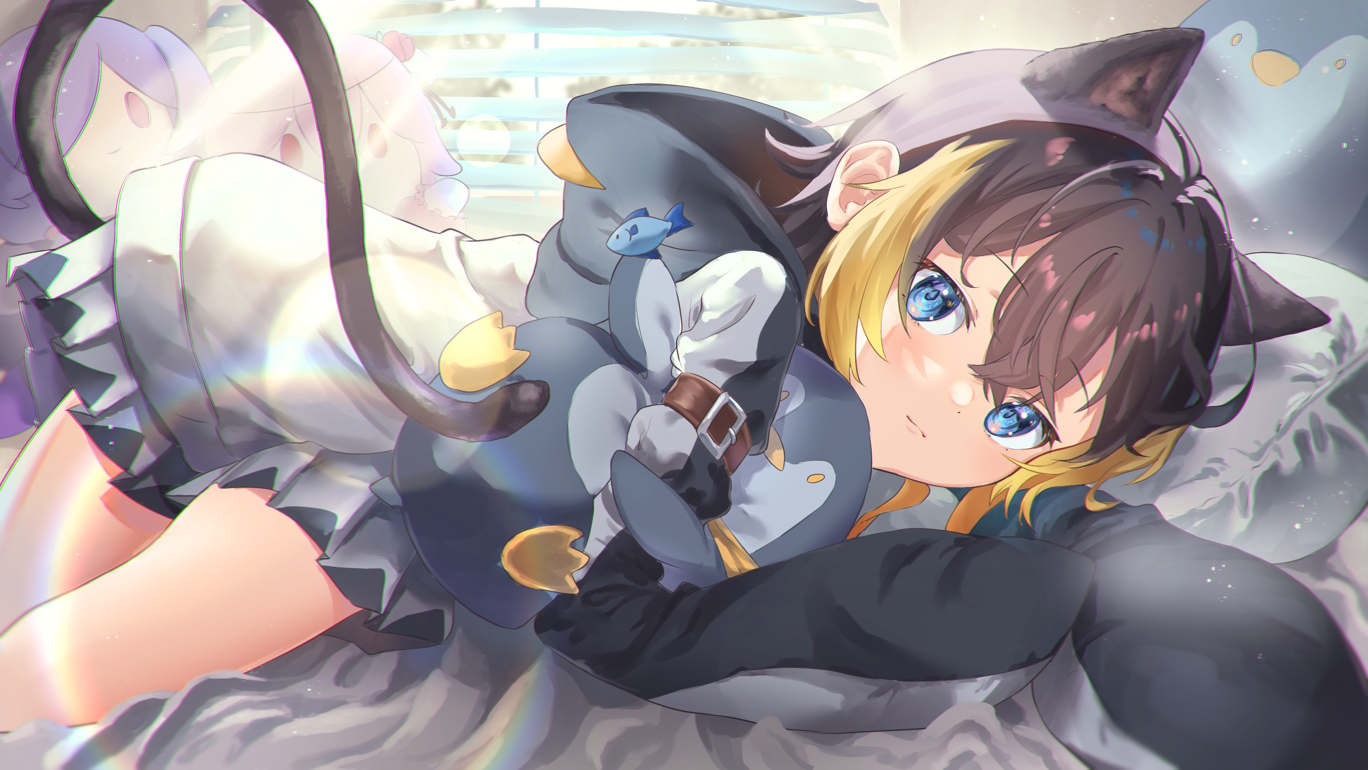 Petra Gurin with animal ears and tail HD Wallpaper
