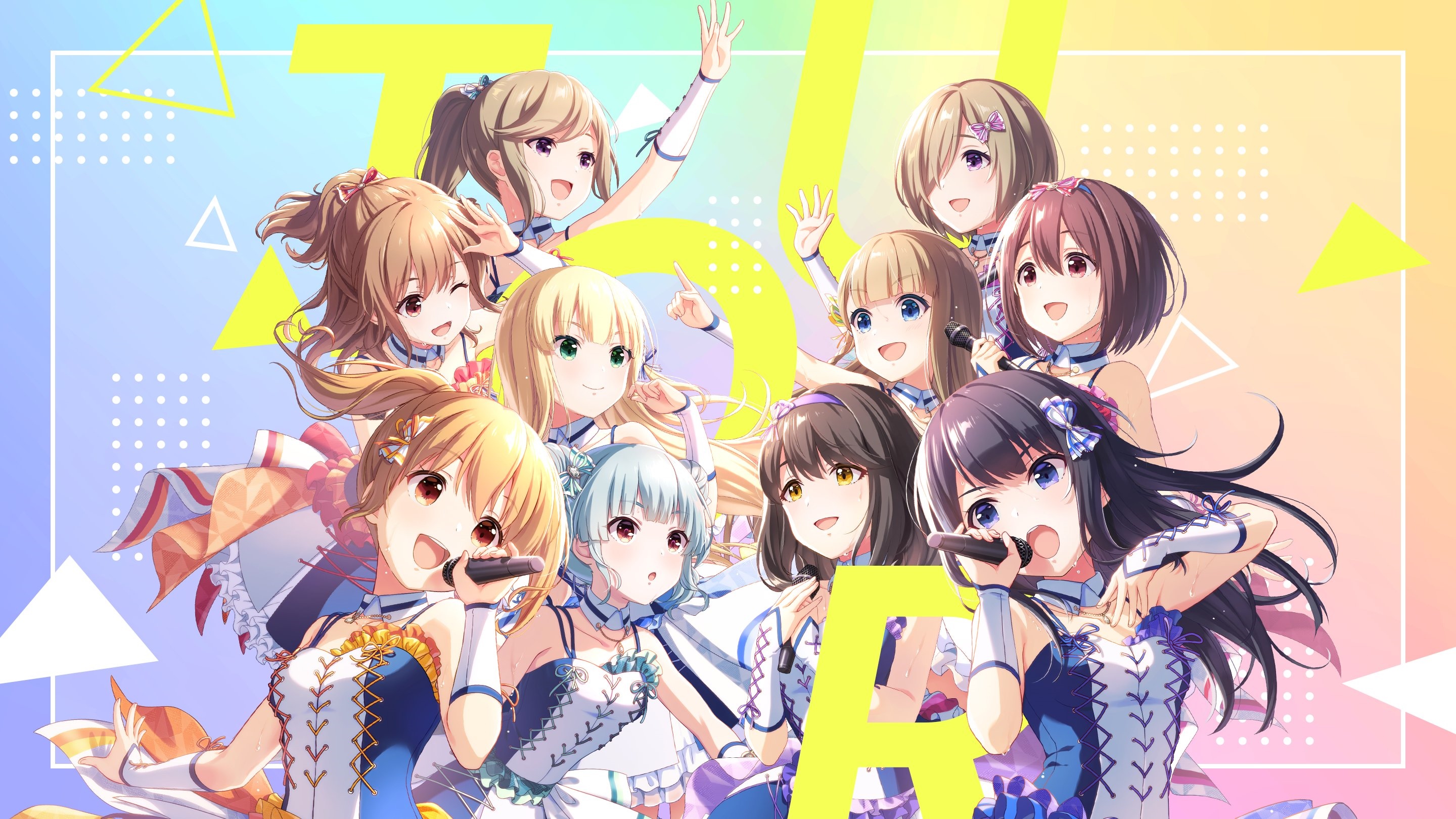 Idoly Pride Idols Singing Together HD Wallpaper