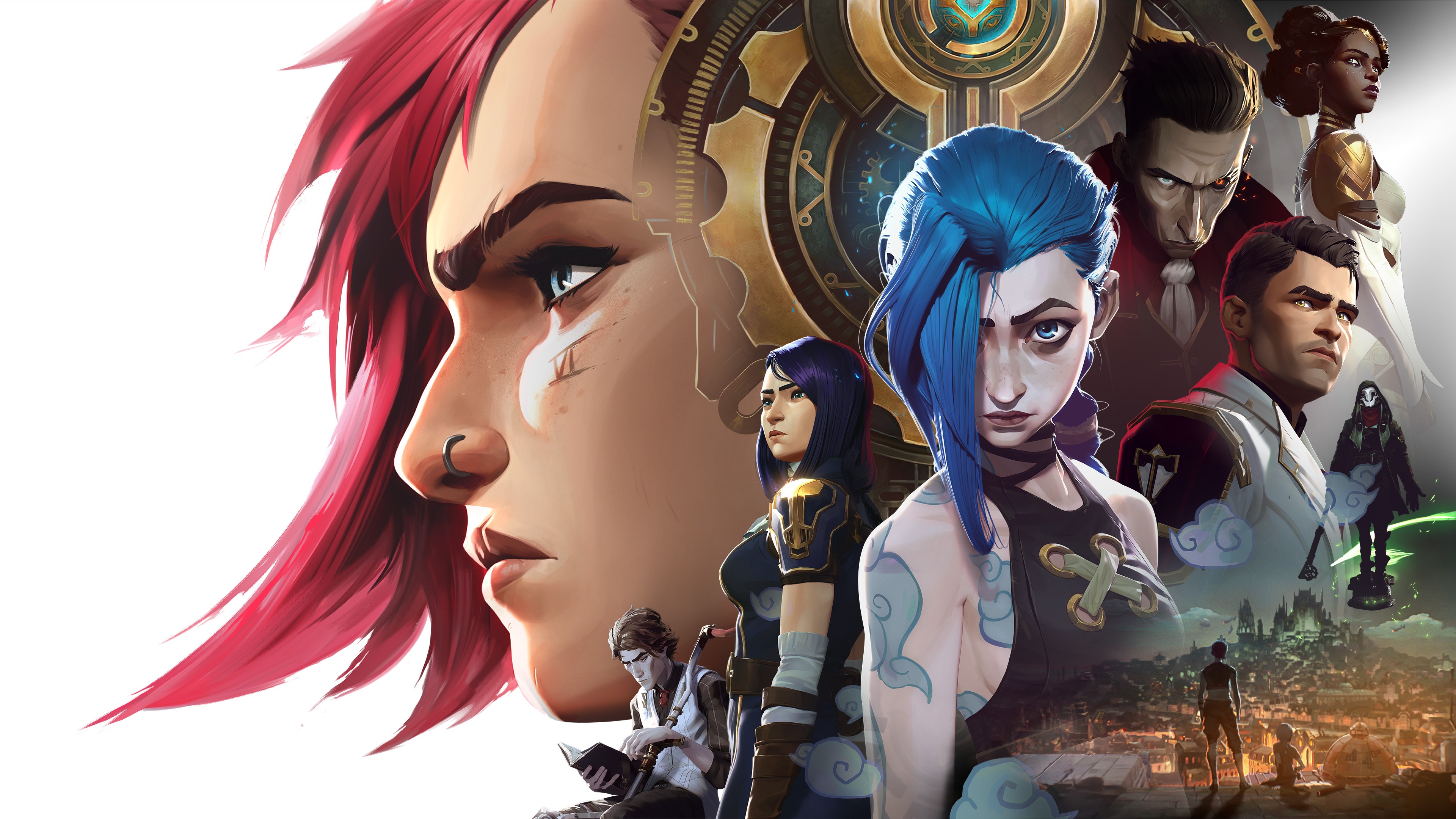 Arcane League of Legends Characters Montage HD Wallpaper