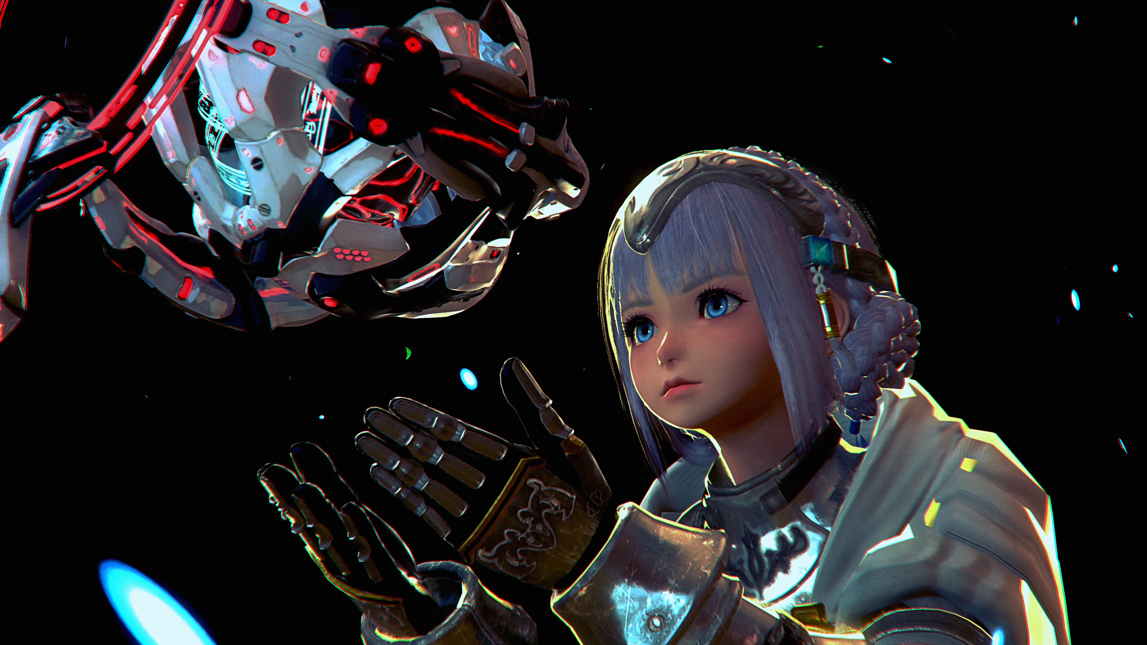 4K Star Ocean Laeticia and Robot HD Wallpaper
