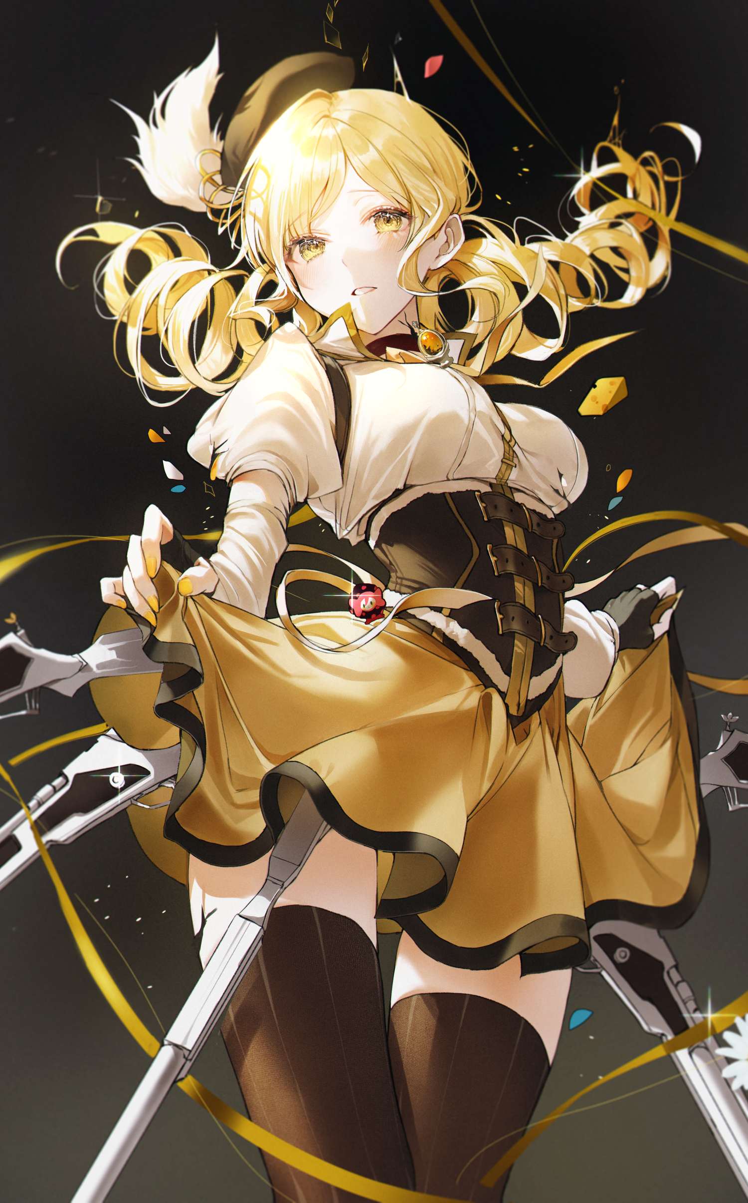 Tomoe Mami from Mahou Shoujo Madoka Magica HD Phone Wallpaper