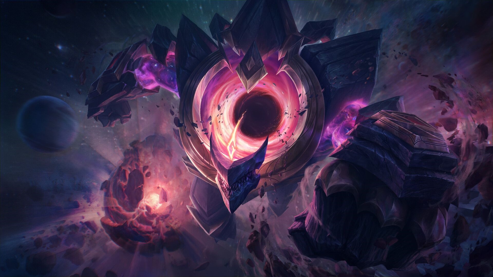 League of Legends Cosmic Malphite in Space HD Wallpaper