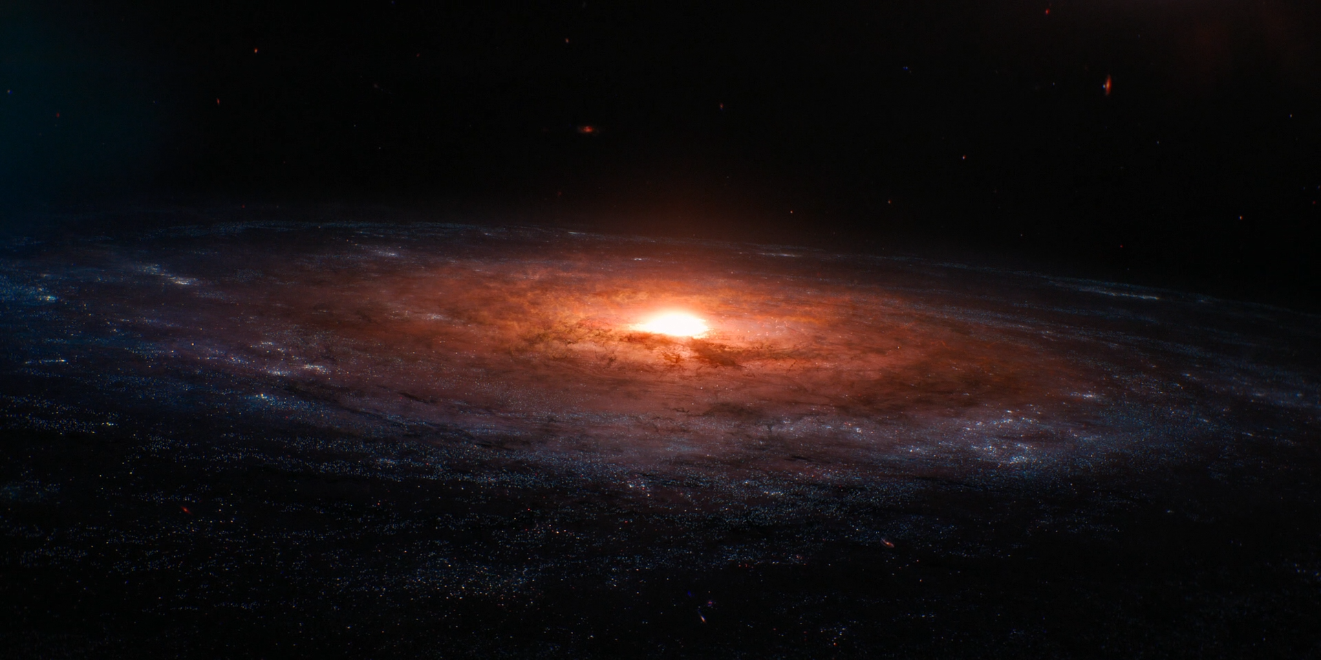 Galaxy with a bright central core HD Wallpaper