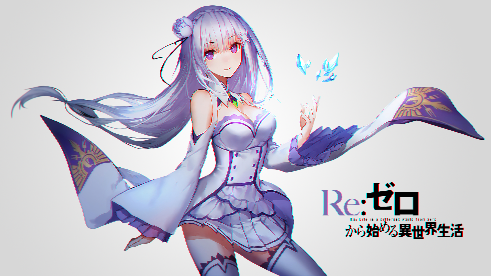 Emilia from Re:Zero Kara Hajimeru Isekai Seikatsu HD Wallpaper