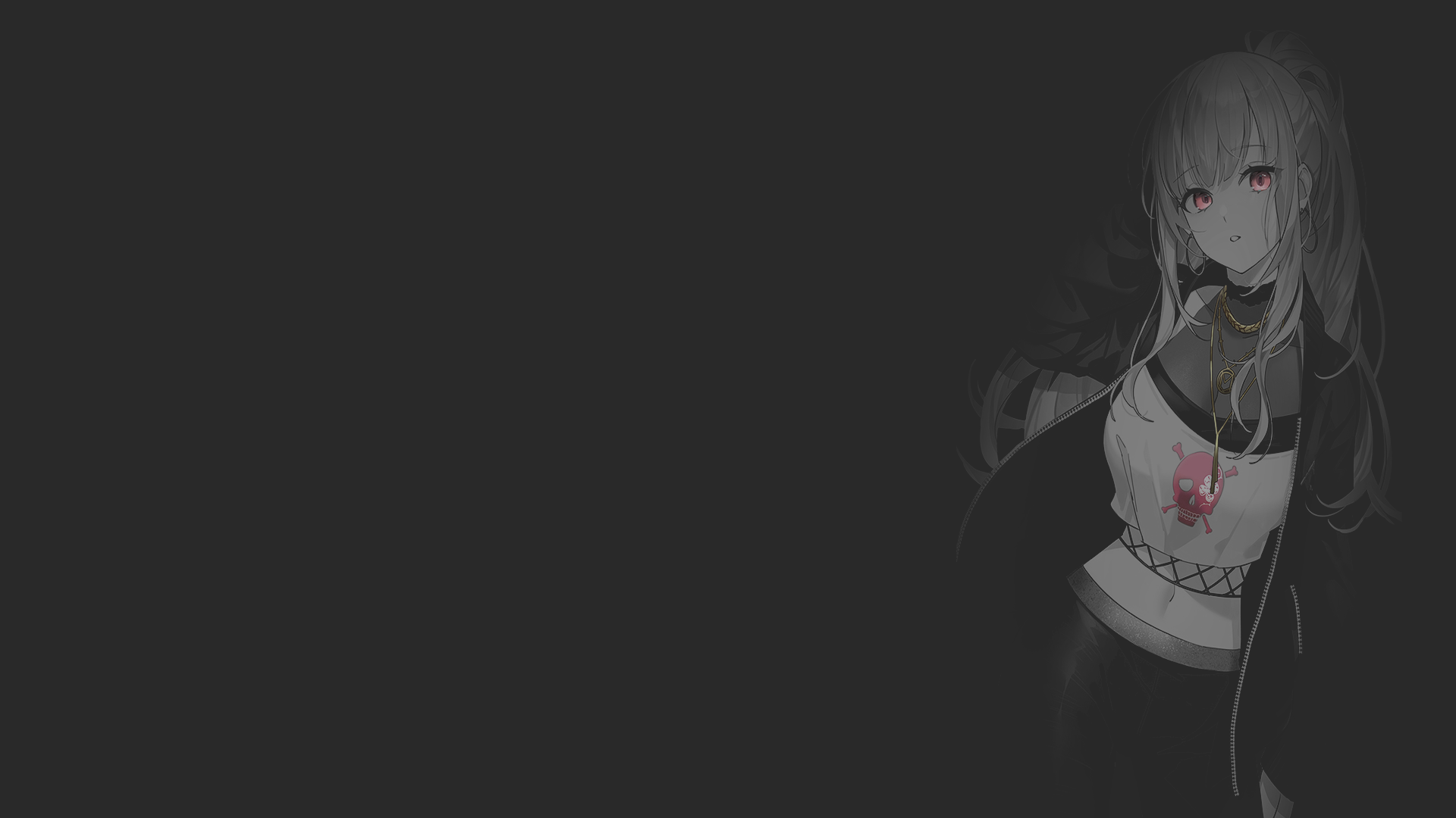 Mori Calliope anime girl with red eyes HD Wallpaper