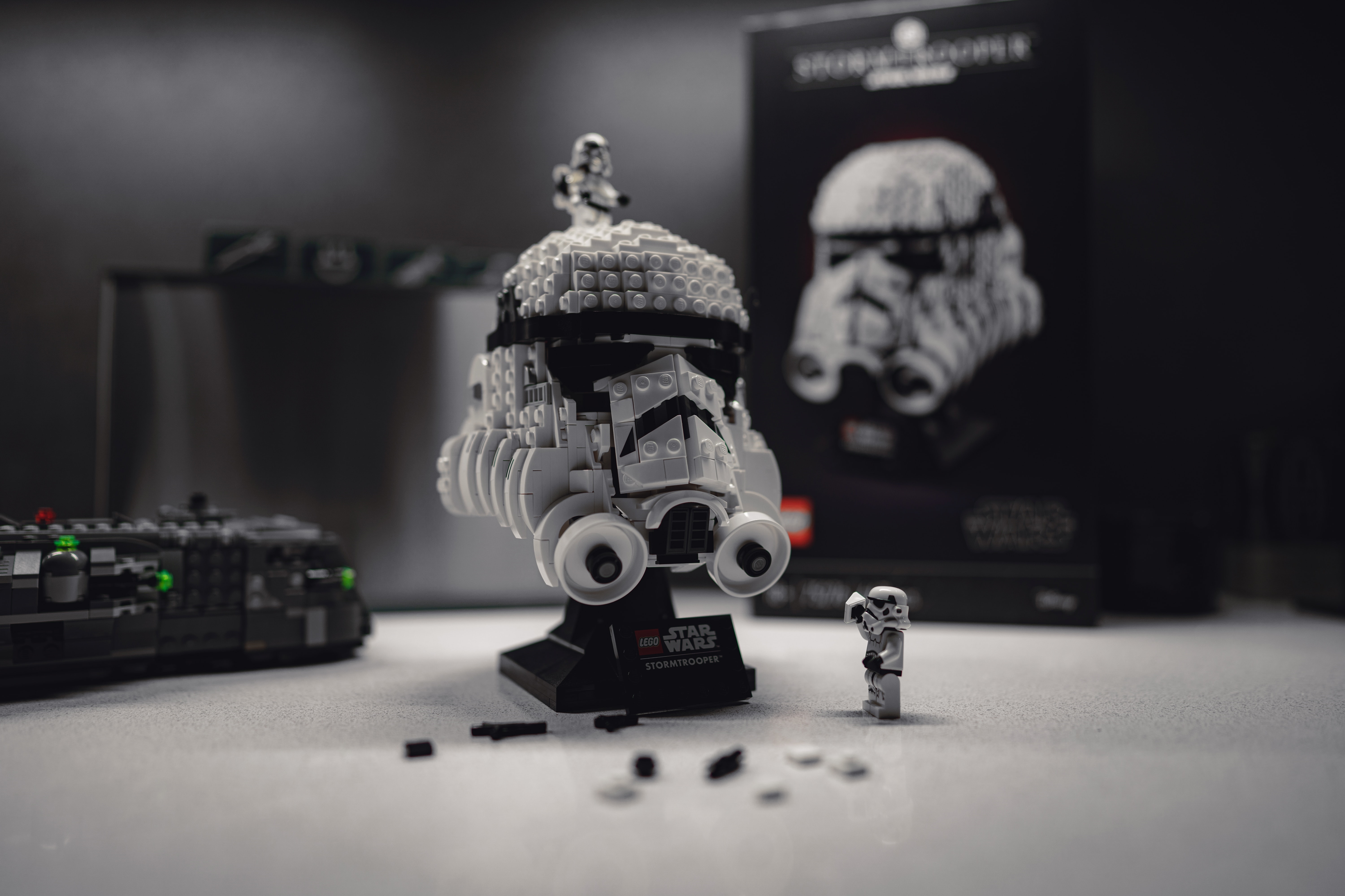 LEGO Star Wars Stormtrooper Helmet HD Wallpaper
