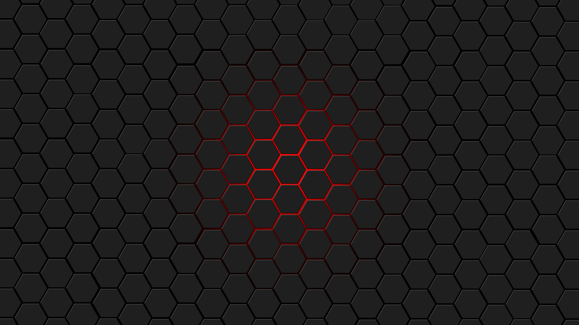 Abstract Red Hexagon Pattern HD Wallpaper