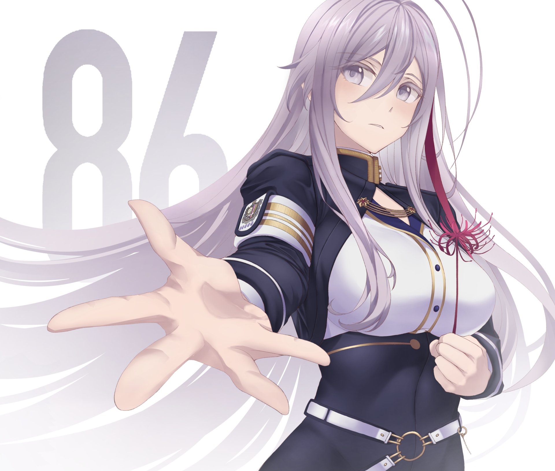 Vladilena Milizé from Eighty-Six reaching out HD Wallpaper