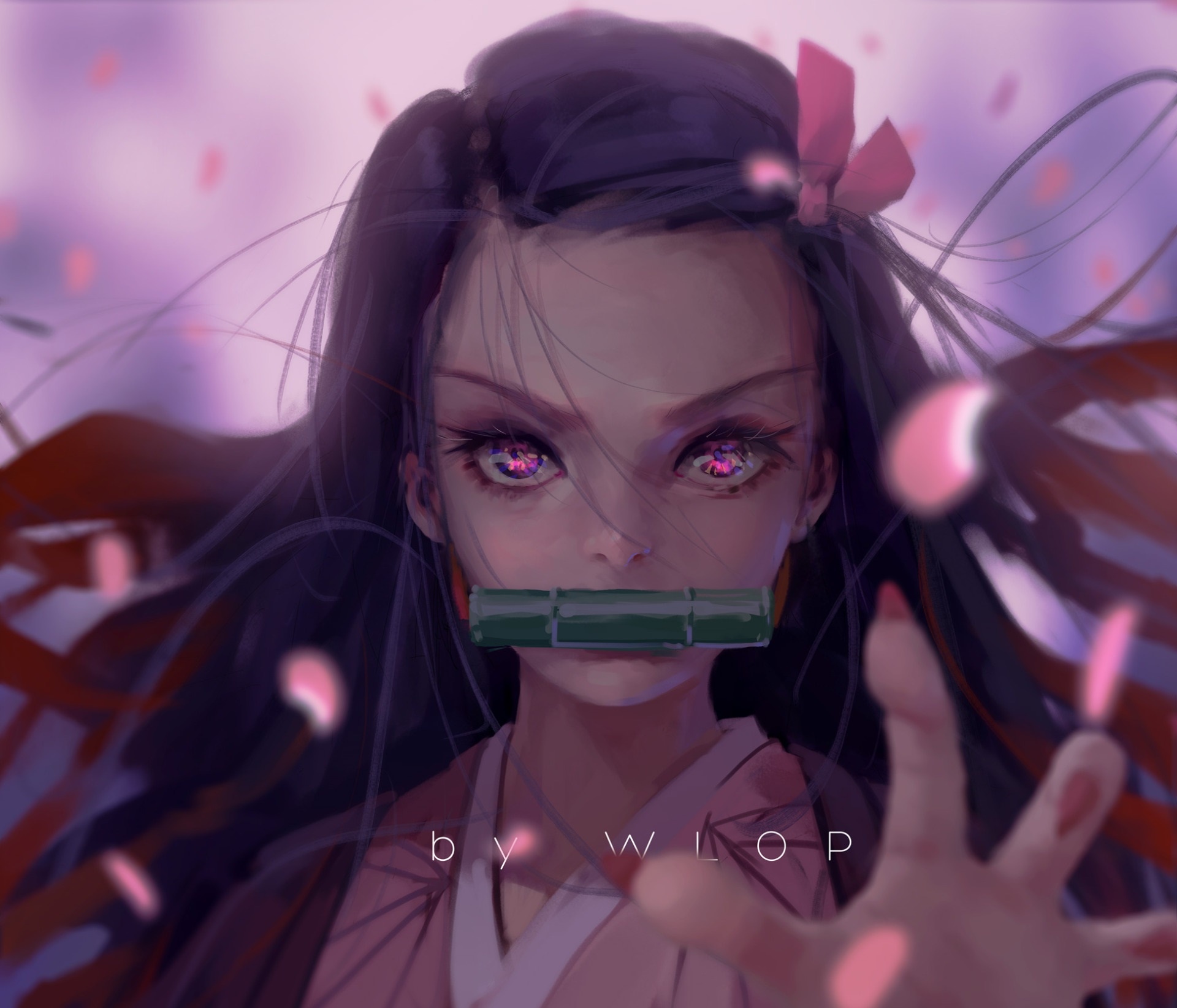 Kamado Nezuko by WLOP HD Wallpaper
