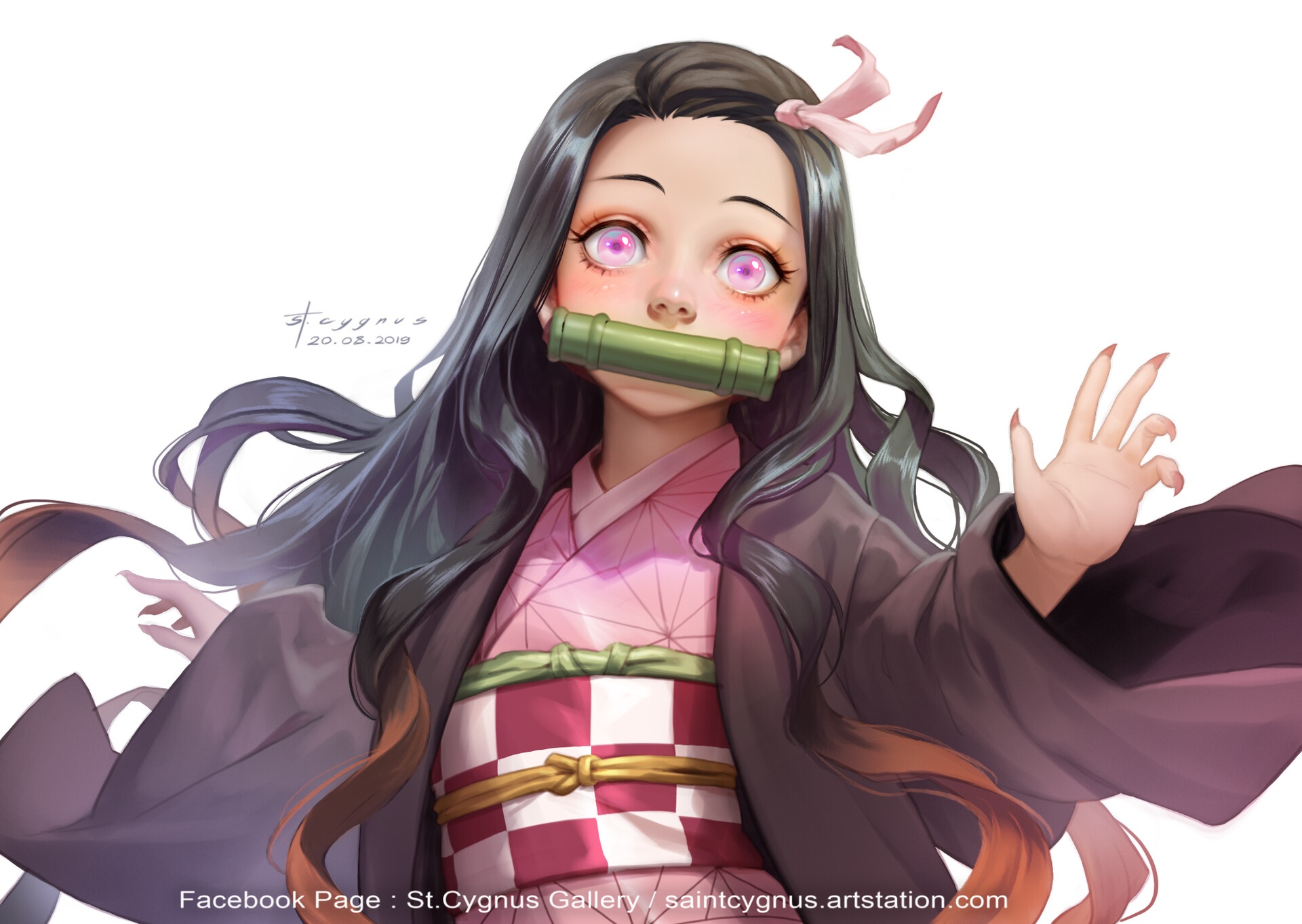 Kamado Nezuko from Kimetsu no Yaiba HD Wallpaper