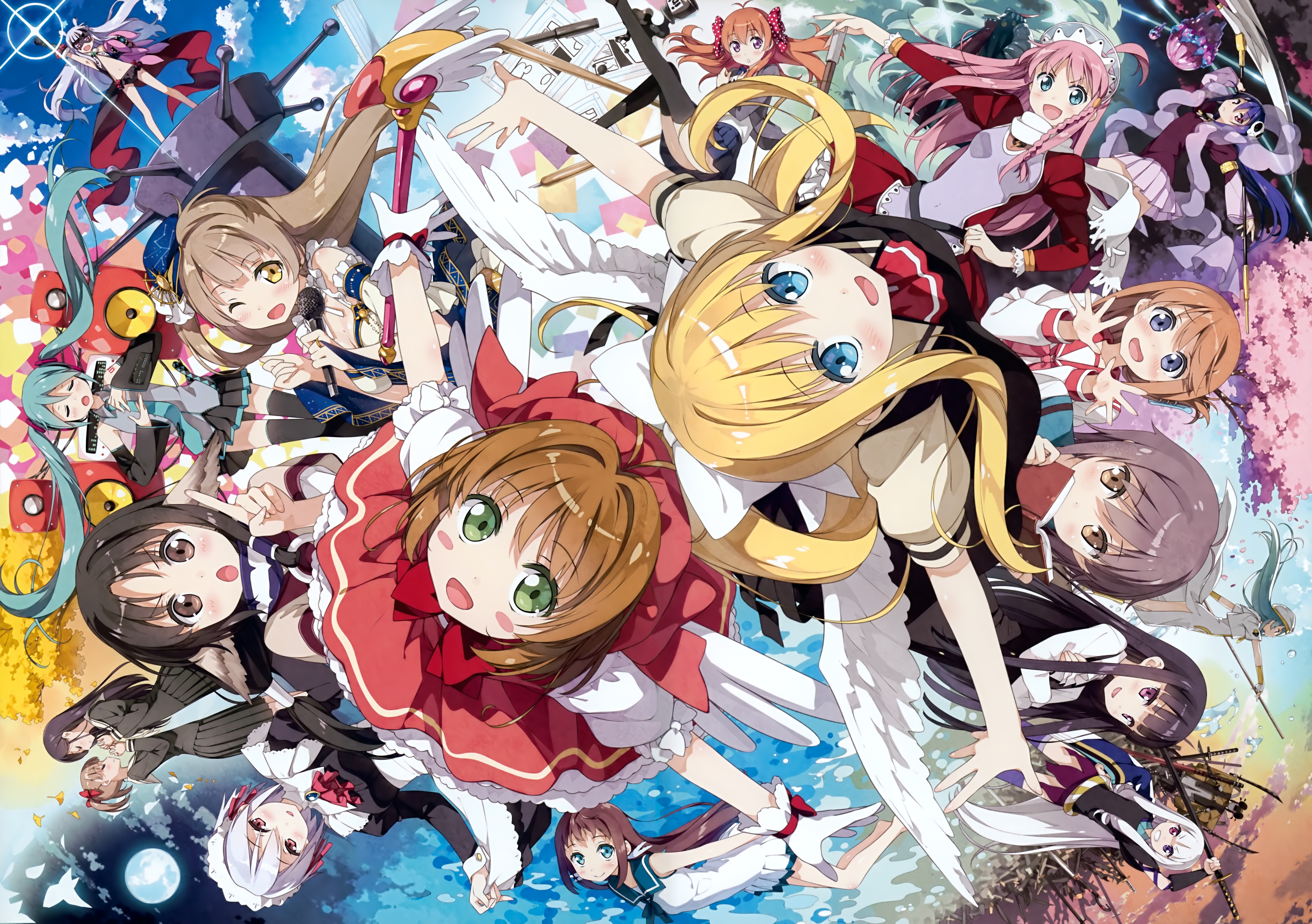 4K Anime Crossover Group HD Wallpaper